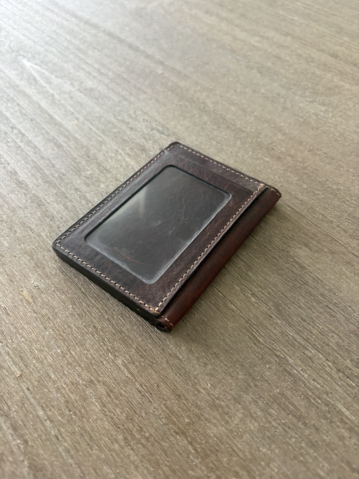 Orvis BISON Leather Card Carrier Wallet NWT