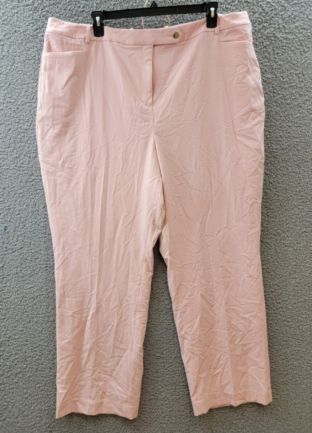 Calvin Klein Plus Size Novelty Modern Fit Pants Women’s 22W Pink Pepper Multi