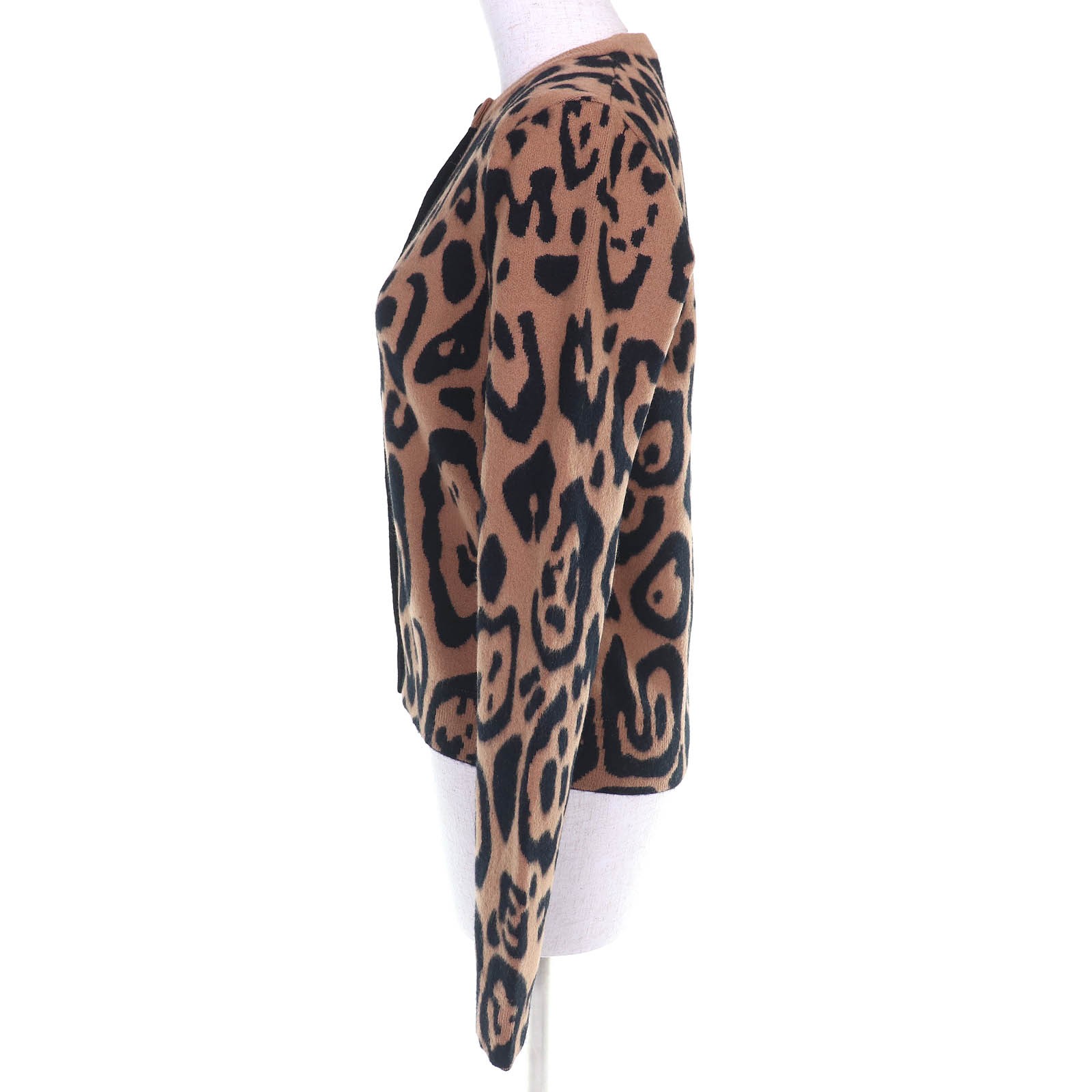 Fendi Leopard Pattern Wool Cashmere Cardigan – DUTY FREE