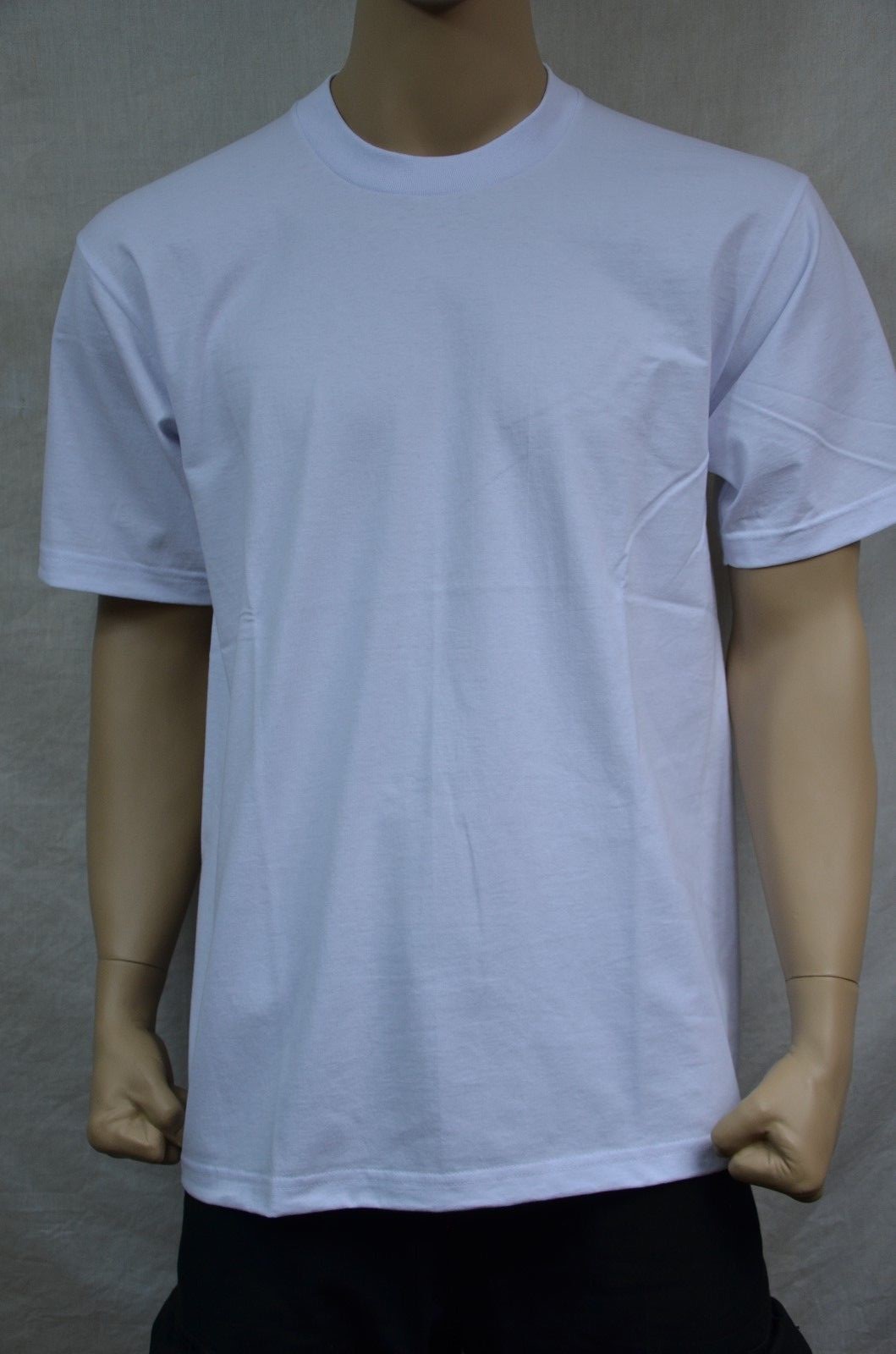 3 NEW PRO5 SUPER HEAVY WEIGHT T-SHIRT WHITE TEE PLAIN BLANK COTTON 4XL 3PC