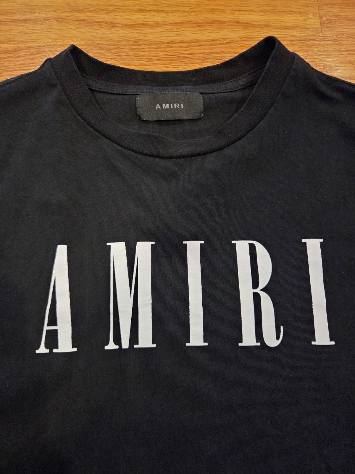 Amiri Shirt Size L Black Used Spell Out USA AMIRI