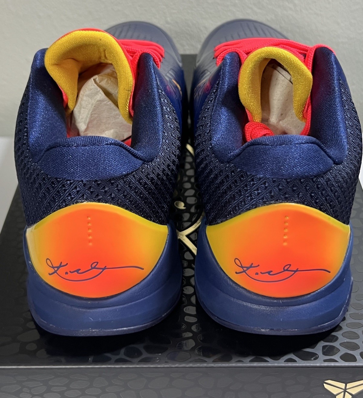 Caitlyn Clark x Zoom Kobe 5 Protro Indiana Fever Size 7.5 Mens Brand New DS