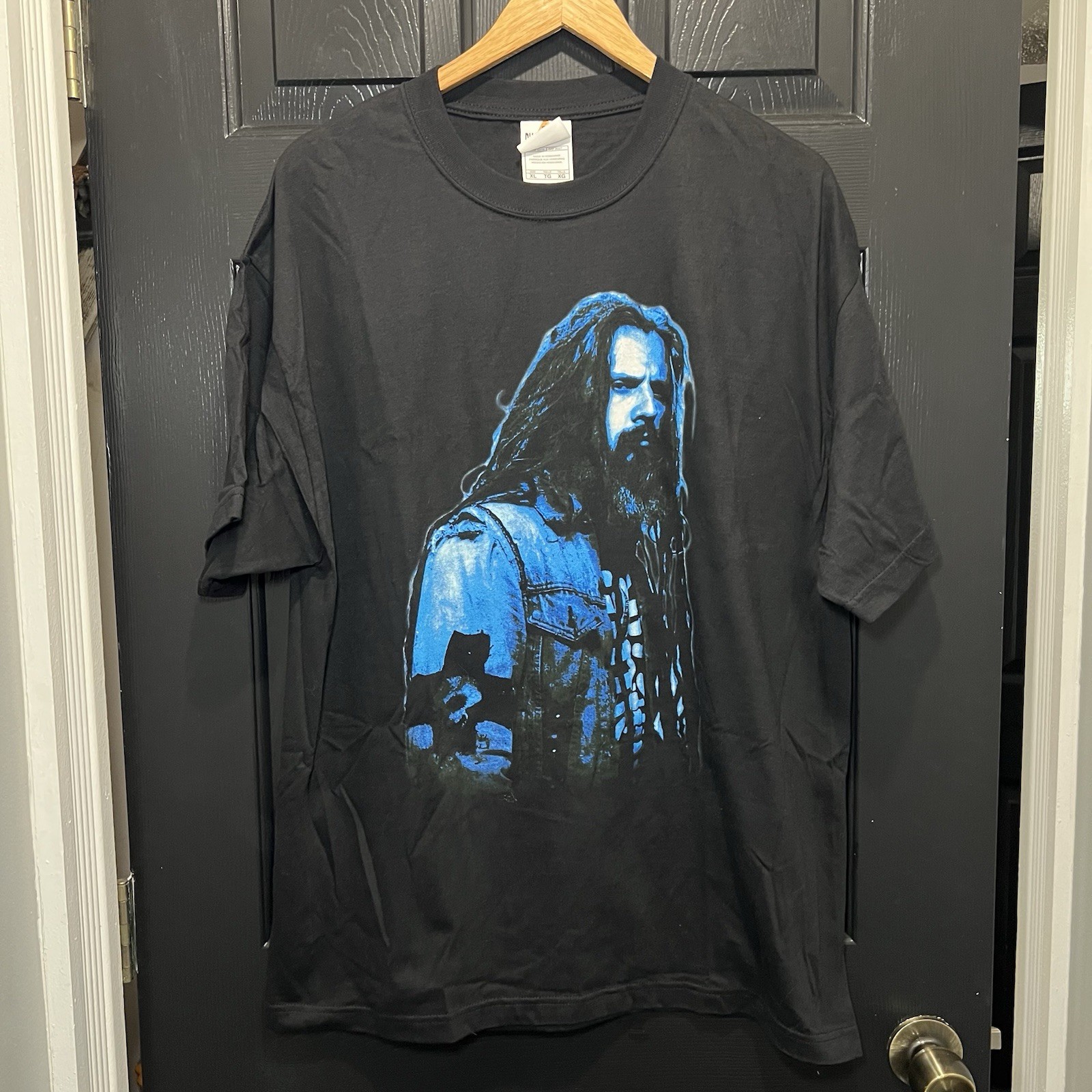 Vintage 2002 Rob Zombie Shirt XL Alstyle Diamond Star Demonoid Delux Y2K Metal