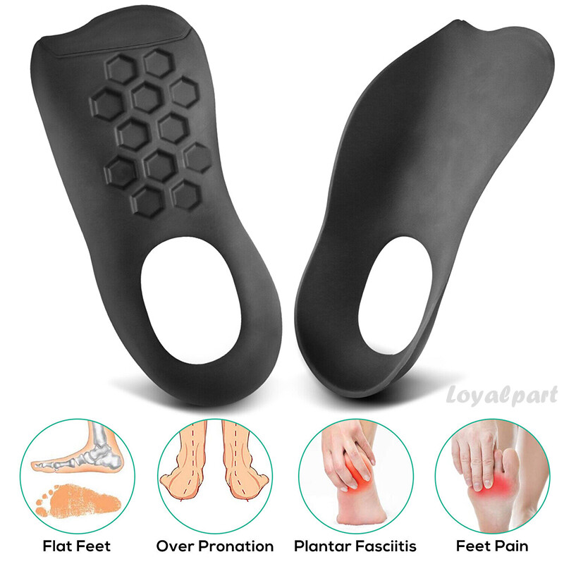 3/4 Orthotic Shoe Insoles Inserts Flat Feet High Arch Support Plantar Fasciitis