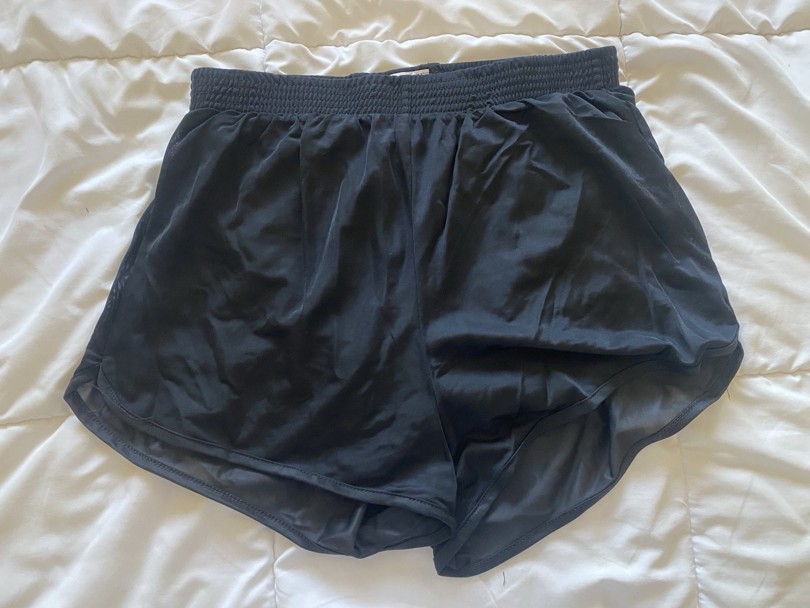 MX3 PT Shorts 137 Size XL Made In USA 100% Nylon Black Elastic Waist Pockets
