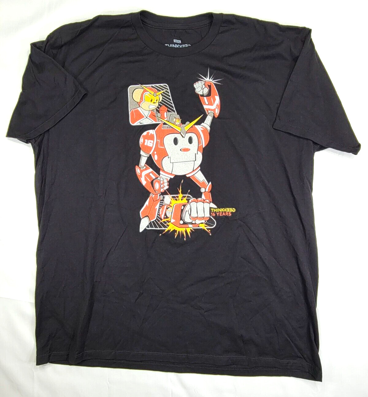 Official ThinkGeek Mouse in Mech 16 years Black T-shirt Men’s 3XL NWOT