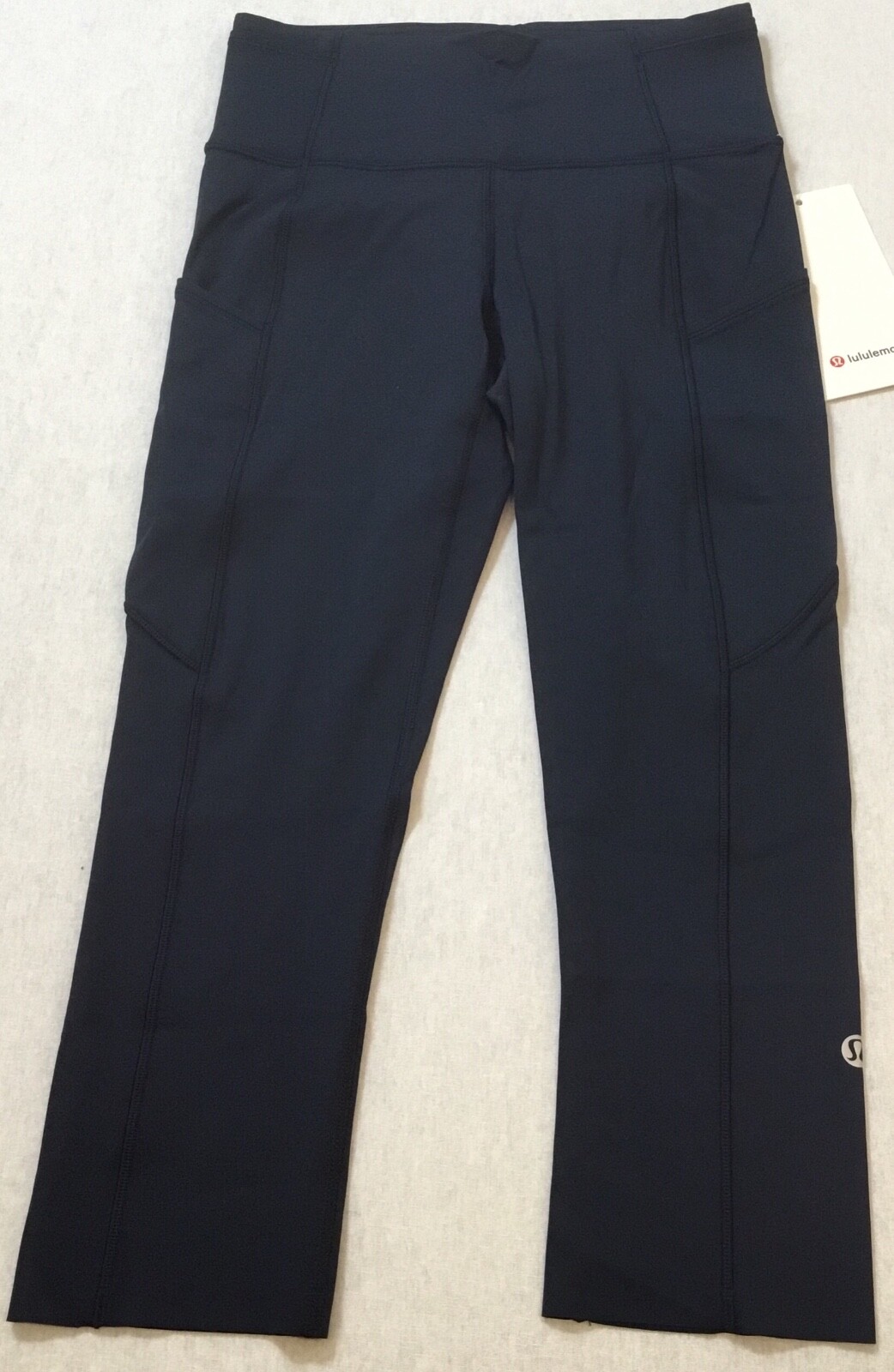 Lululemon Women Fast Free HR Crop 19” LW6BCUS TRNV True Navy Size 6