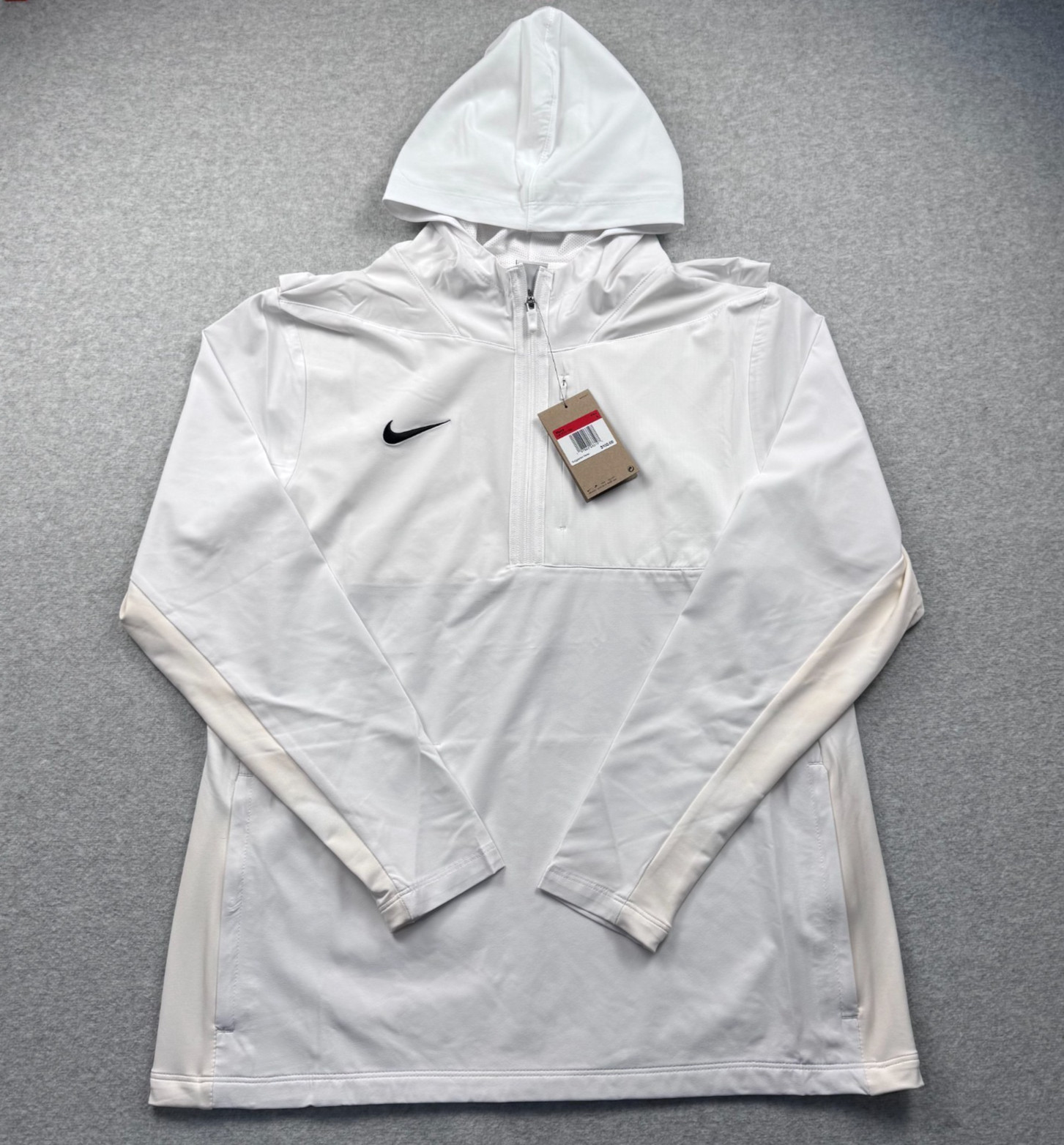 Nike Men’s Size Large 1/4 Zip Hooded Coach’s Football Jacket Hf7073-100