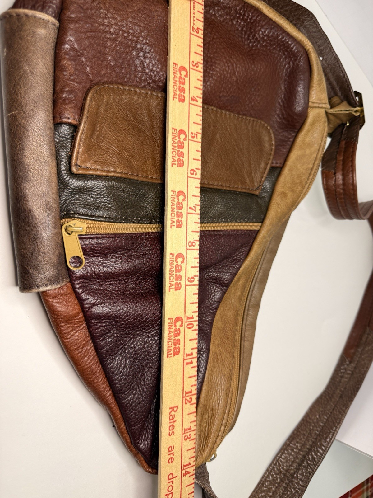 Vintage Genuine leather Healthy Back Bag Crossbody Sling Bag See Details