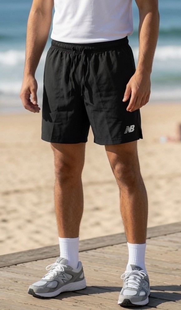 $52 New Balance Men’s Brief Running Shorts 5″ – Black – Medium- New With Tags