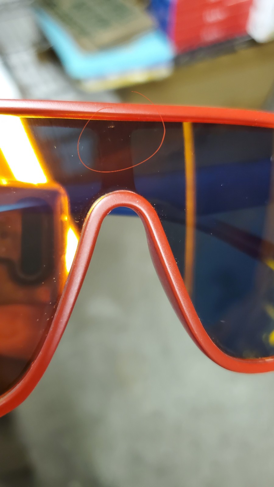 Men’s sunglasses Quiksilver Shield Mirror Polarized UV400 Blue Orange Black Red