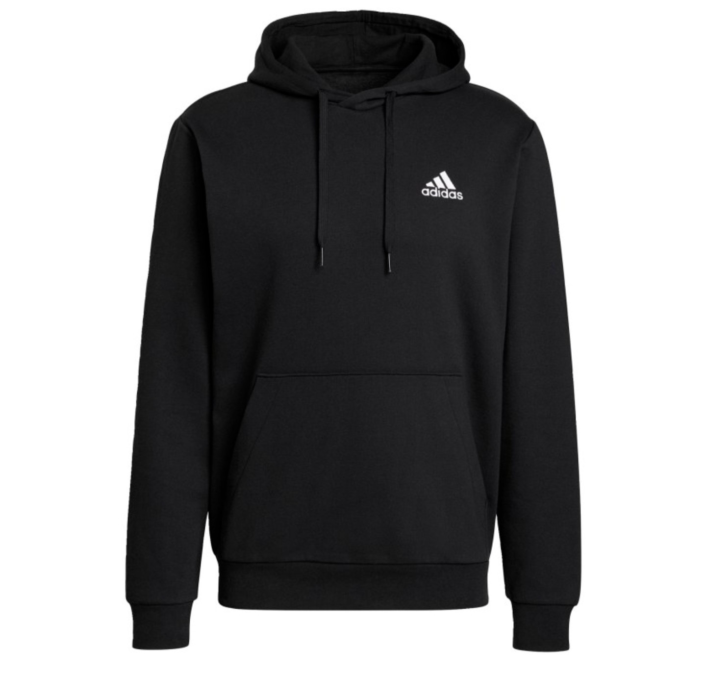 NWT adidas men Essentials Fleece HoodieBlack Sz M