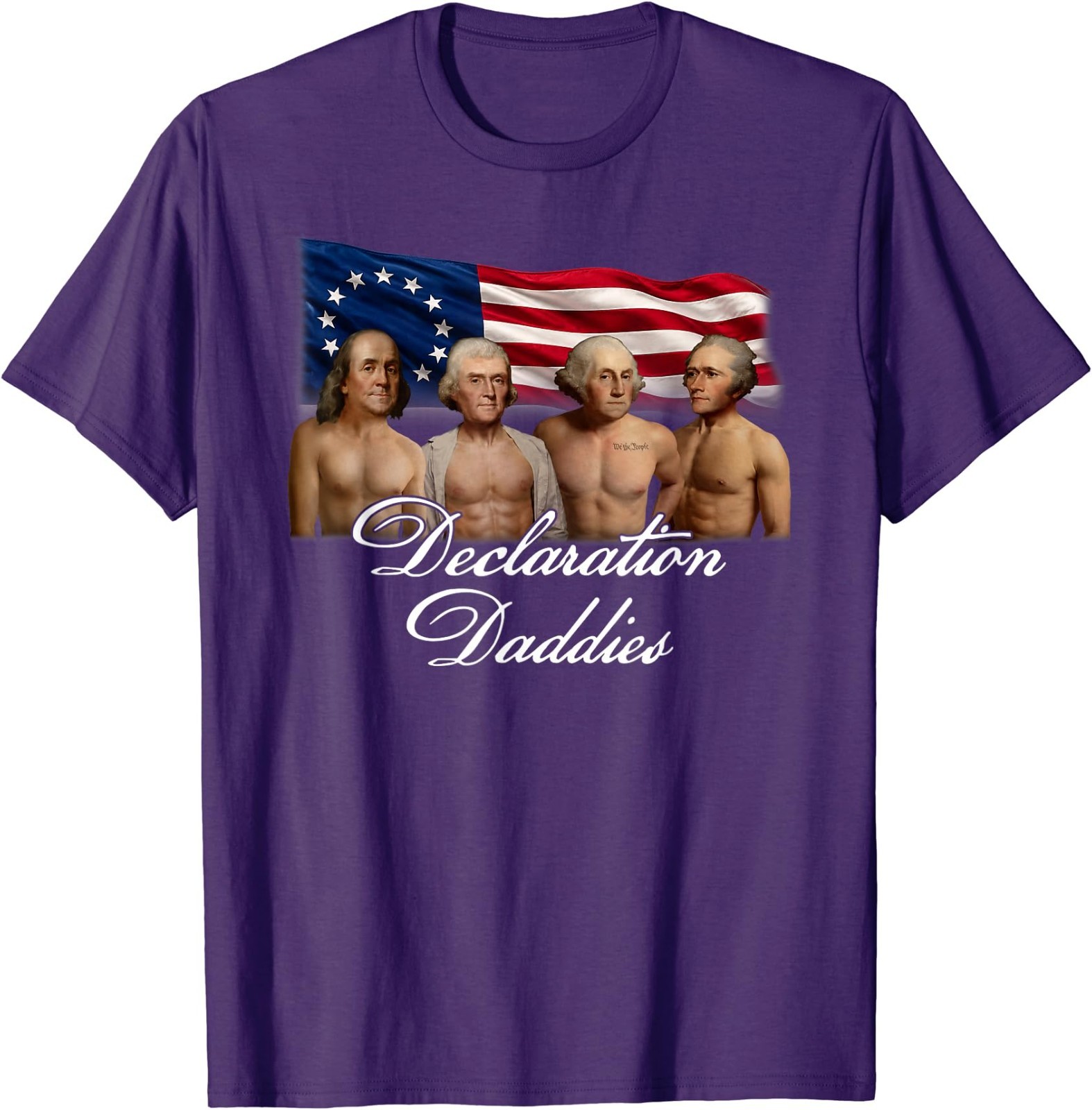 1776 America Declaration Daddies Joke T-Shirt