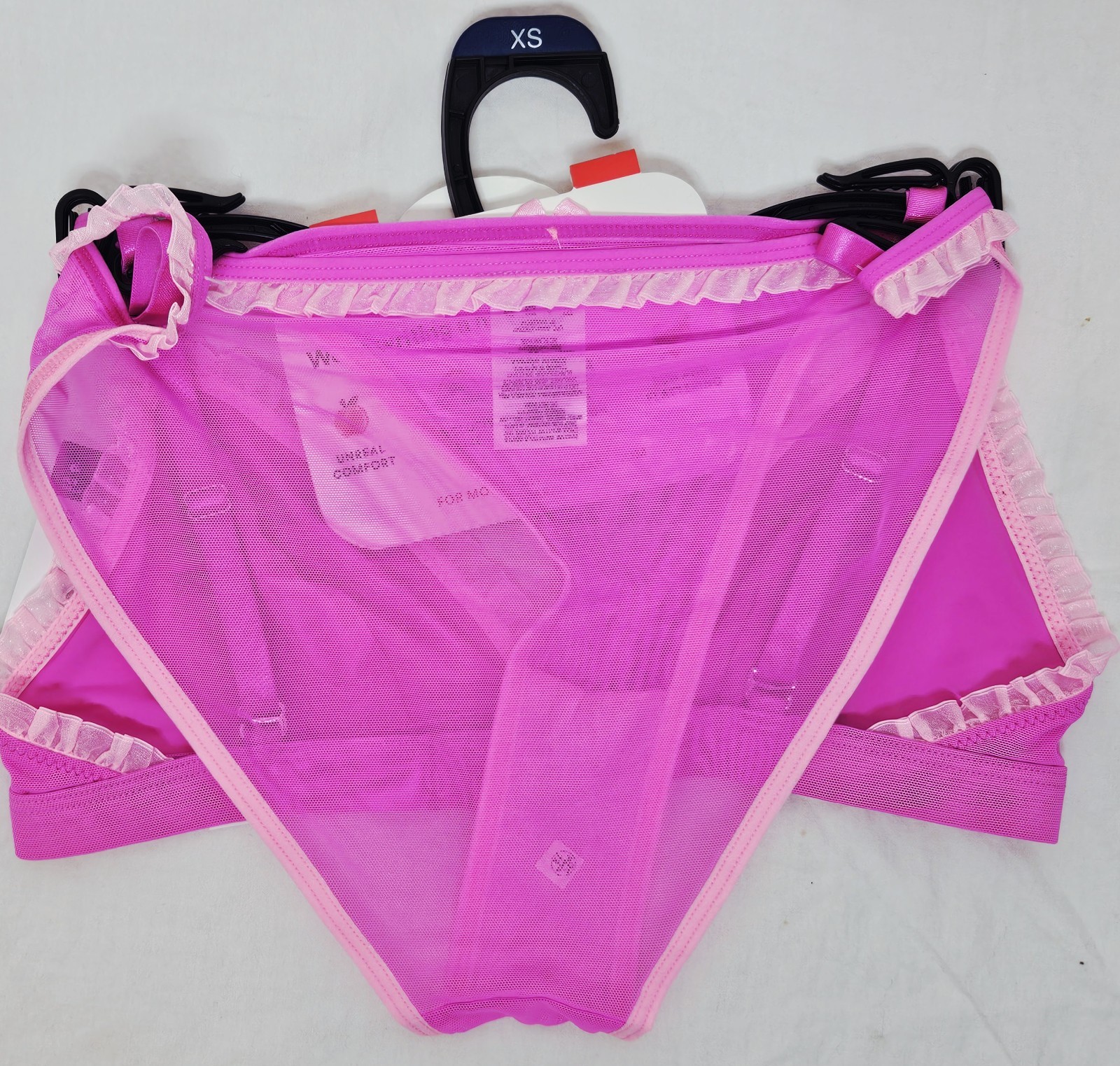 Parade Mesh Micro Bra Set Bra & Panties / Bikini Pink Choose XS Large XL or 3XL