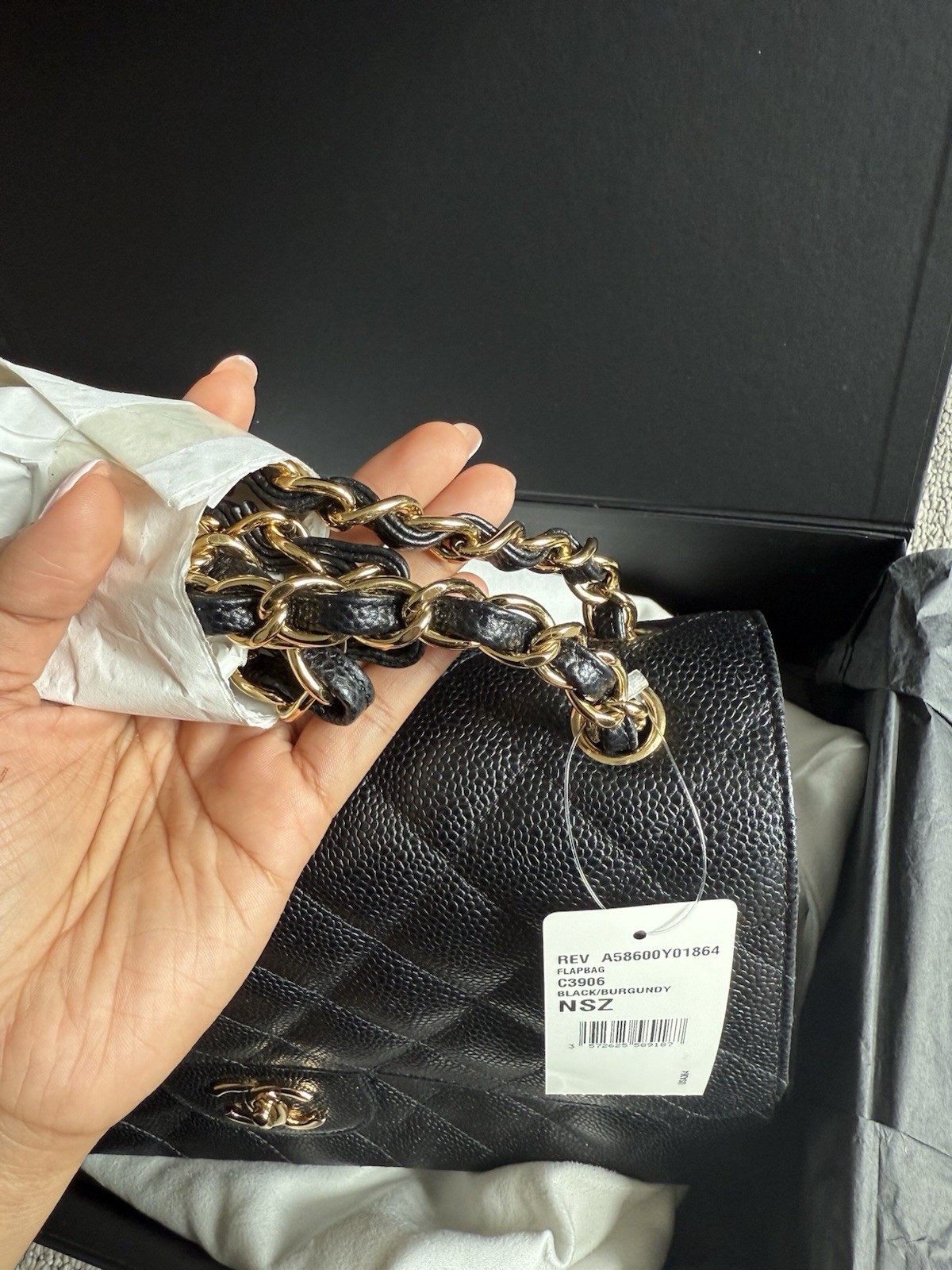 CHANEL Jumbo Black Quilted Classic Caviar Double Flap Chain Bag GHW (BNWT)