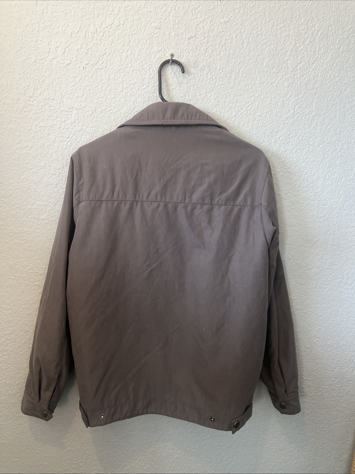 Vintage Red Mission Mens Wear Gray Jacket Thermal Soft Shel Button Error RARE #Y