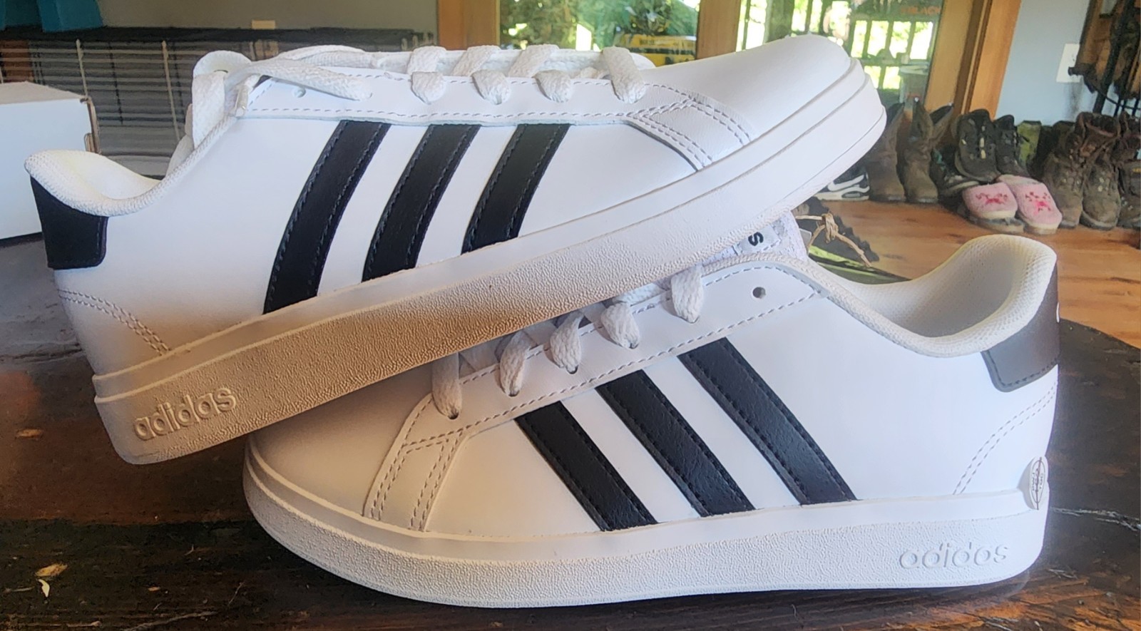adidas Grand Court 2.0 K Unisex Kids Low Top White/Black US 4 GW6511