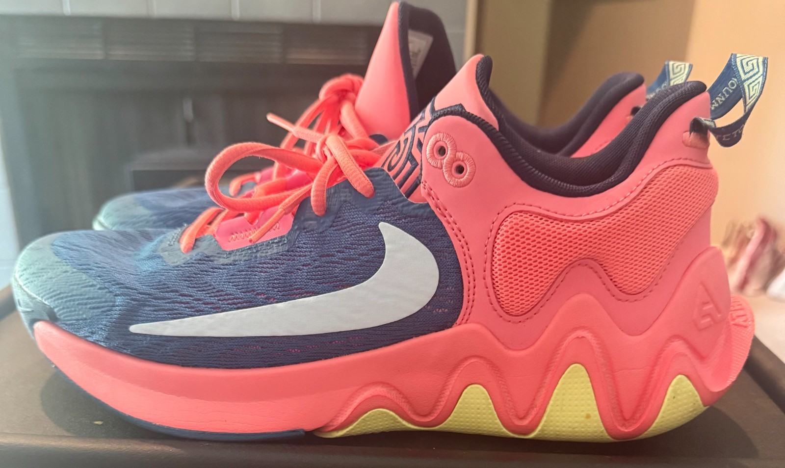 Nike Giannis Immortality Basketball Shoes – Bright Pink & Blue – Size 9.5