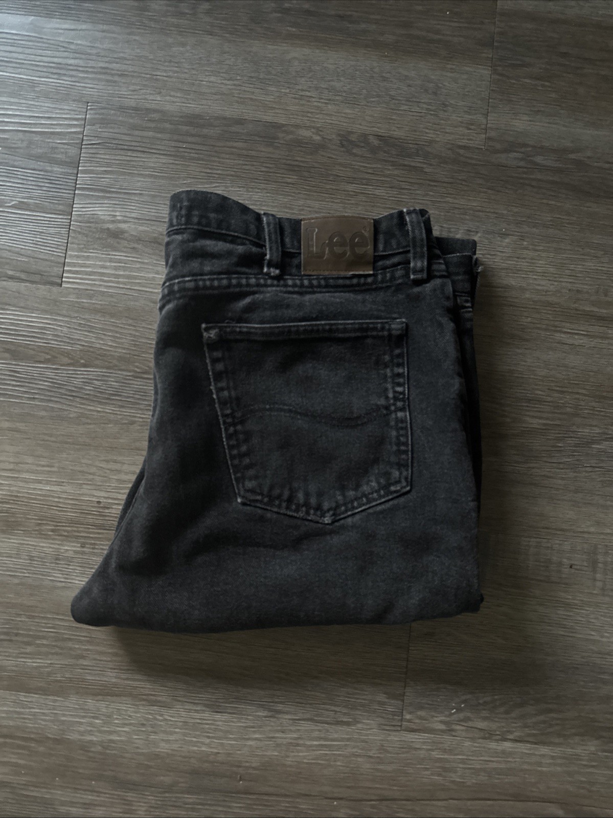Lee Men’s Regular Fit Men’s 40/30 Wash Black Jeans 100% Cotton Straight Leg