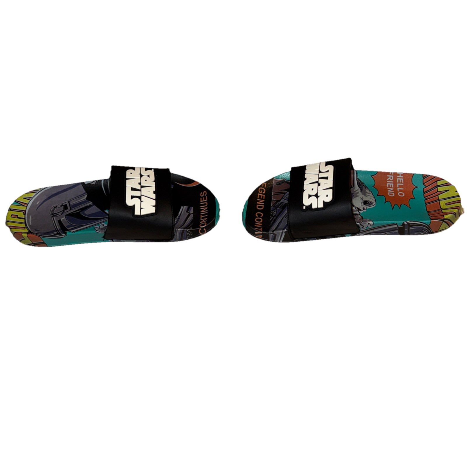 Star Wars The Mandalorian Ground Up Men’s Sport Slides Sandals Size 10 Large