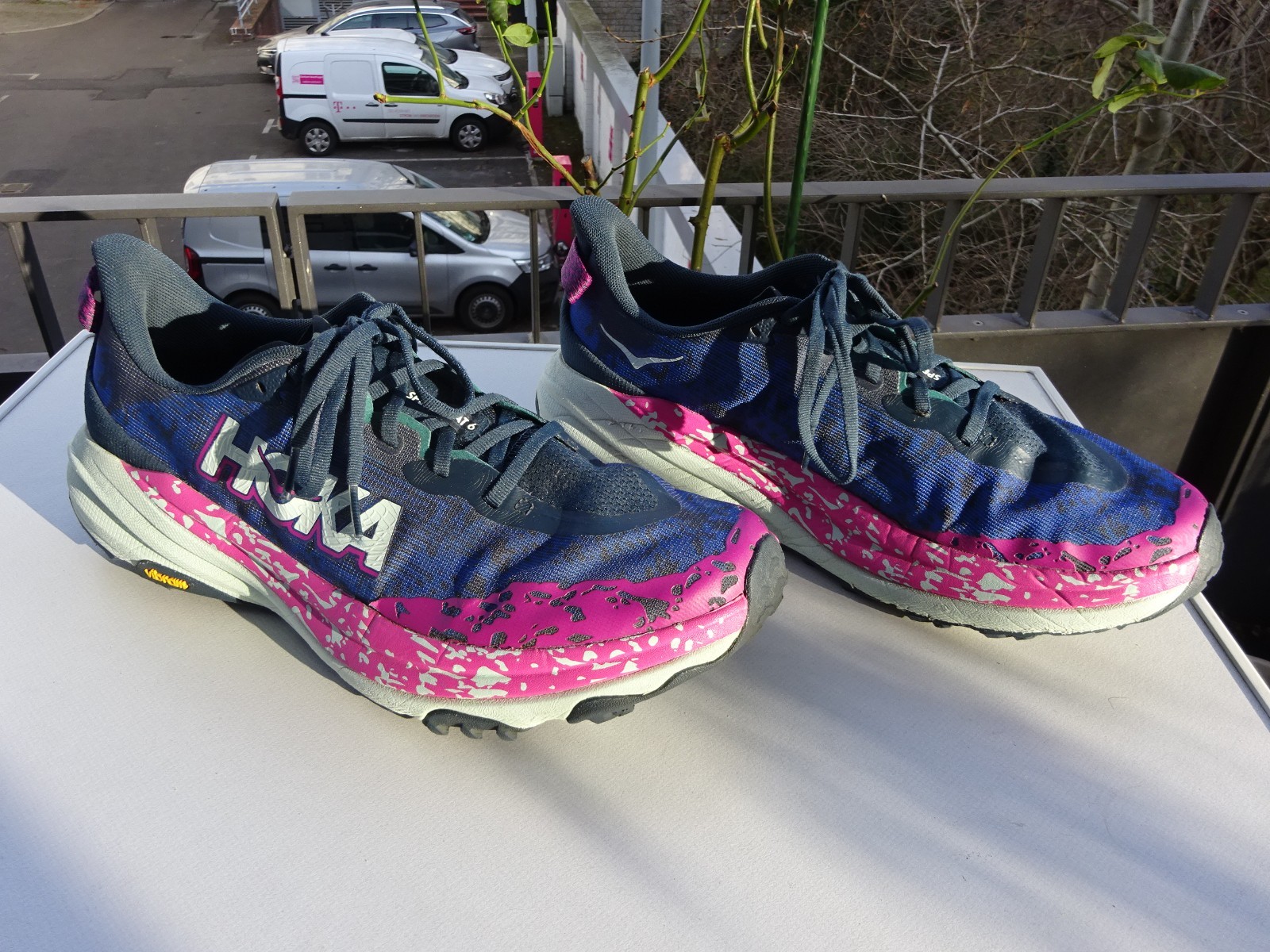 Hoka Speedgoat 6 running shoes XL extra light trainers size 46 2/3 (UK11.5EE) WIDE TOP