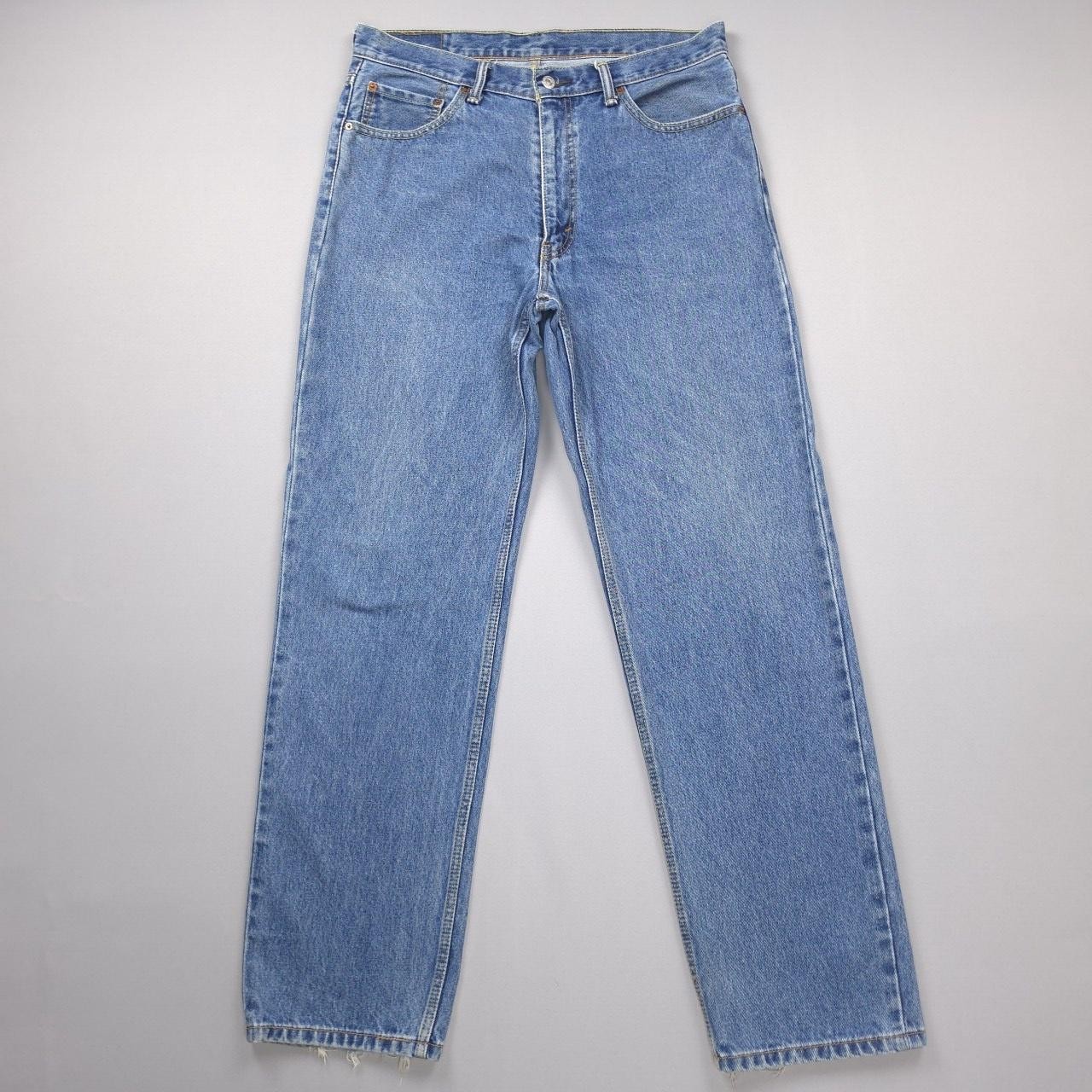 Levis 550 Relaxed Fit Dad Jean Mens 35×34 Medium Wash Blue Denim Tapered Leg