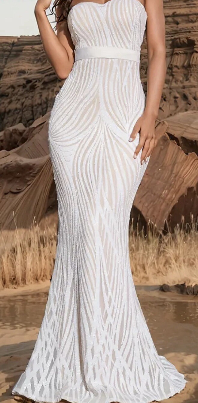 sequin dress size 12; beautifully lined with a soft microfiber material.
