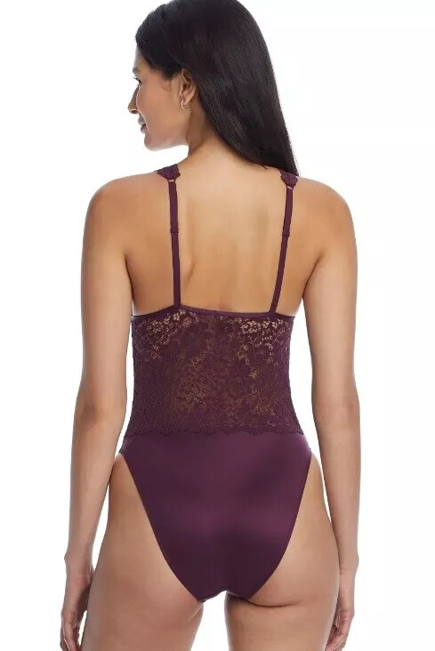 Reveal Wireless Bodysuit S M L XL 2XL 3XL Lace Plunge The Chloe Black Nectar MB