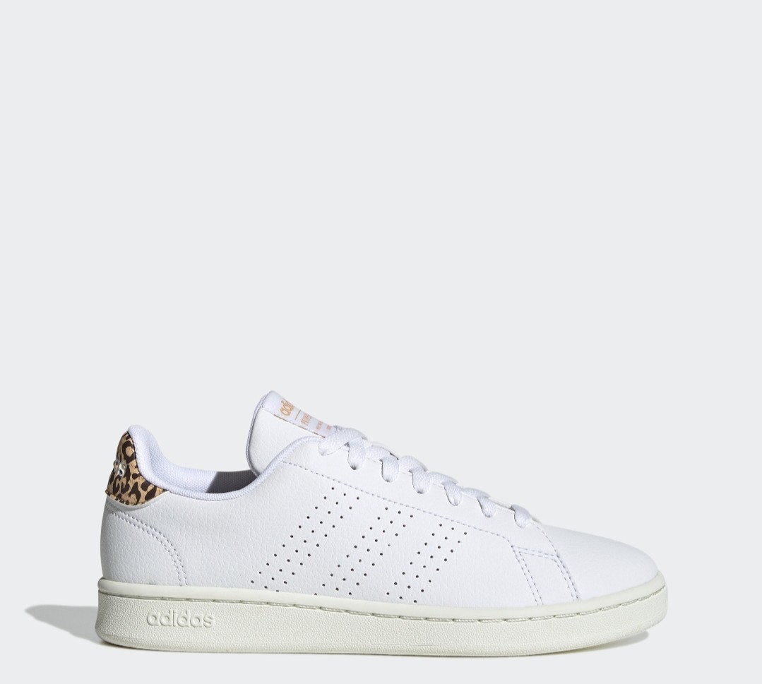 Adidas Advantage White Cheetah Leopard Womens Size 8 Court Sneaker GW4850 NIB
