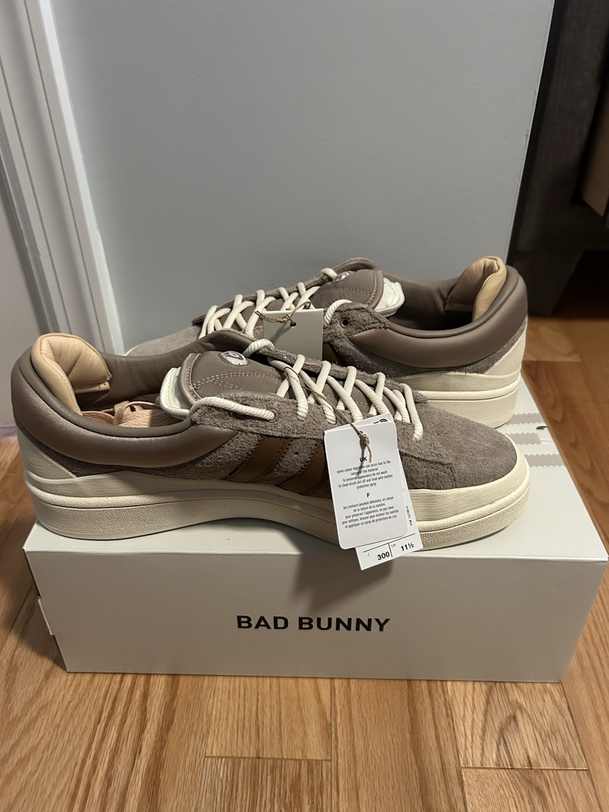 adidas Bad Bunny Campus Chalky Brown Sneakers Size 12