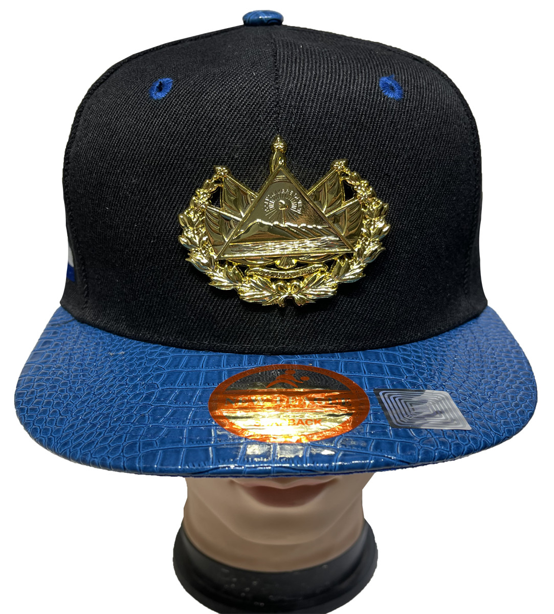 EL SALVADOR FLAG GOLD METAL Snapback Cap Adjustable Baseball Hats LOT 1-12pieces