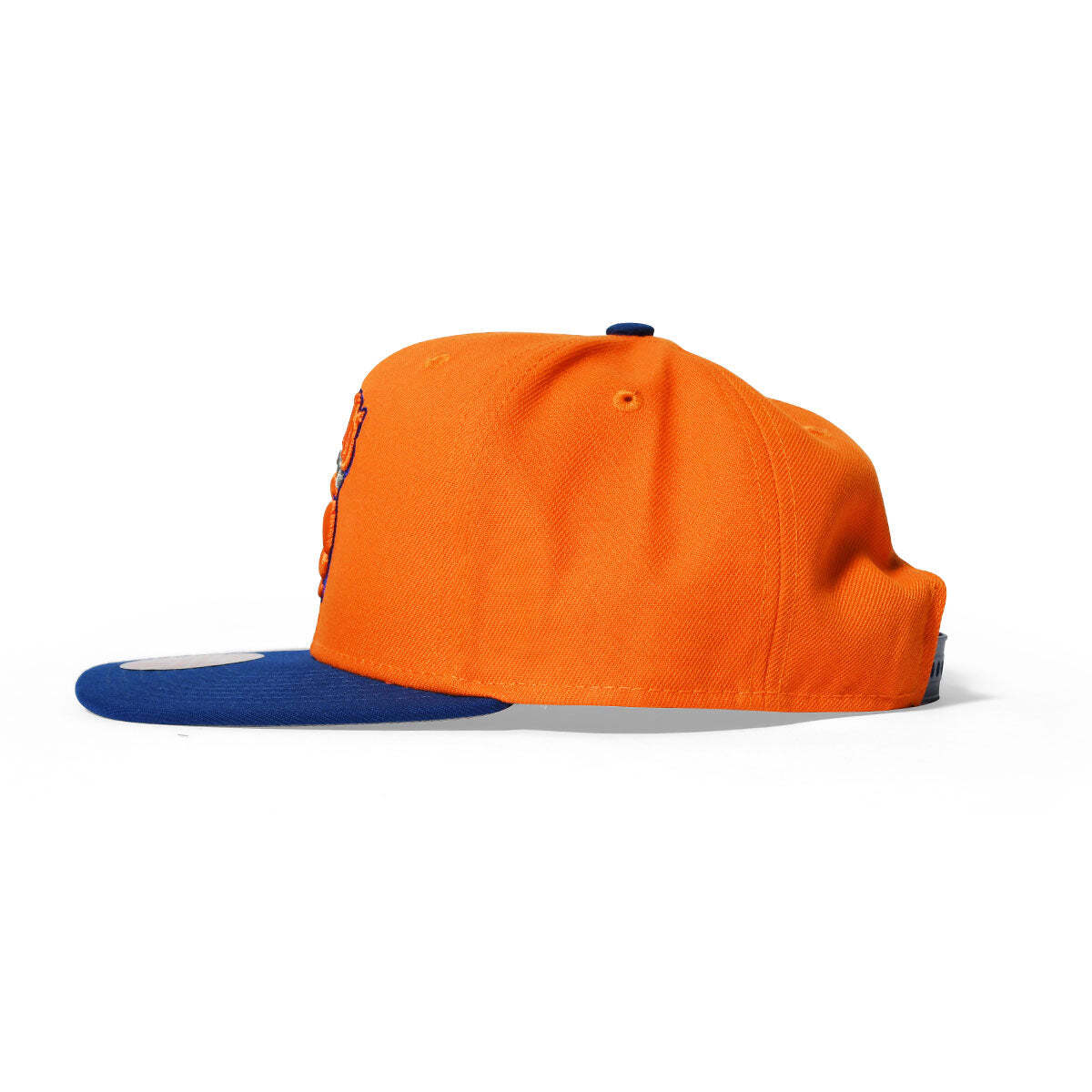 MENS MITCHELL & NESS NBA JUMBOTRON SNAPBACK HWC KNICKS – ORANGE-ROYAL