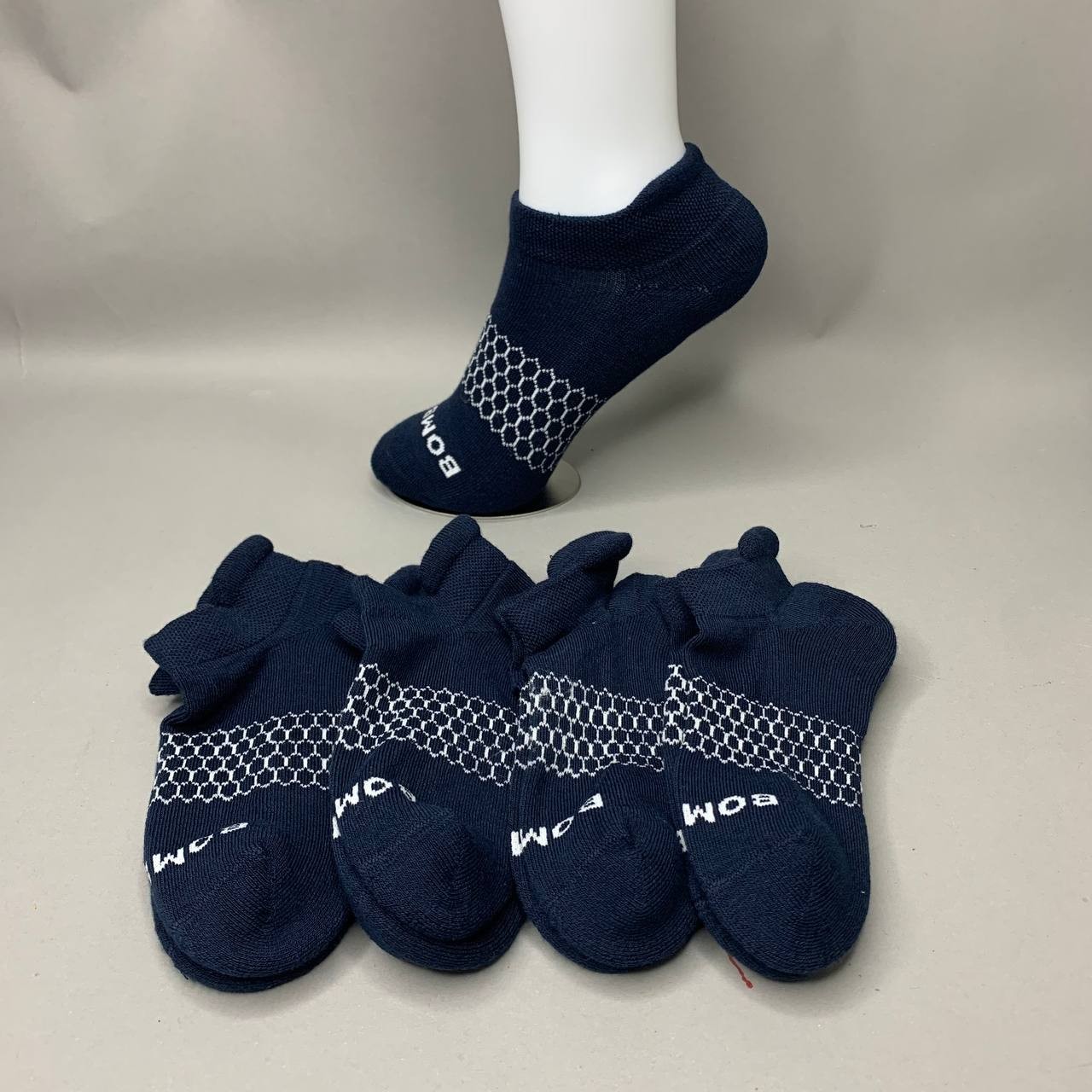 Bombas Women’s Ankle Socks 4 Pair Pack Navy Blue Size S M Multi Size New