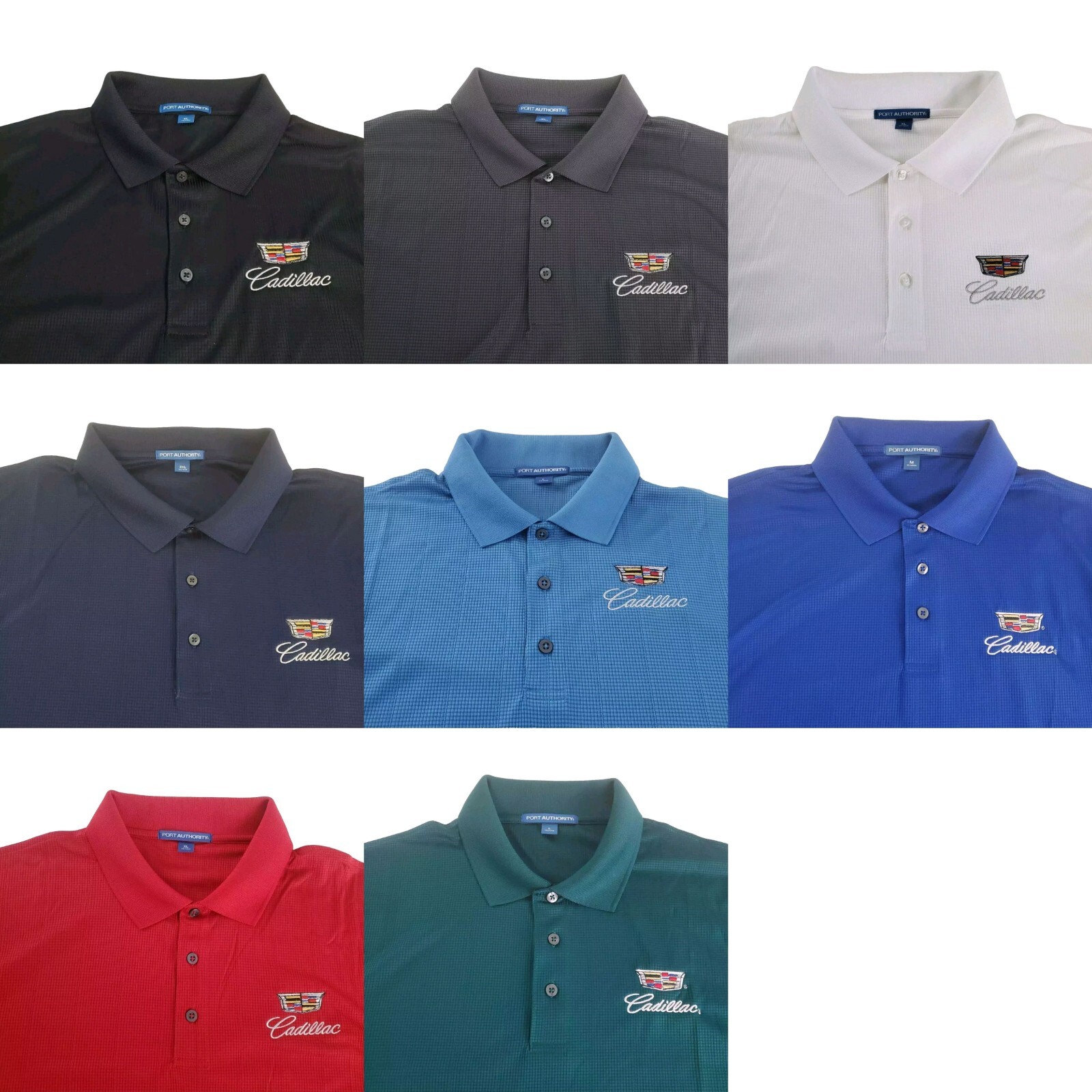 Cadillac Polo Golf Shirt New – 8 Colors – Embroidered Logo – 3 Button – XS-4XL