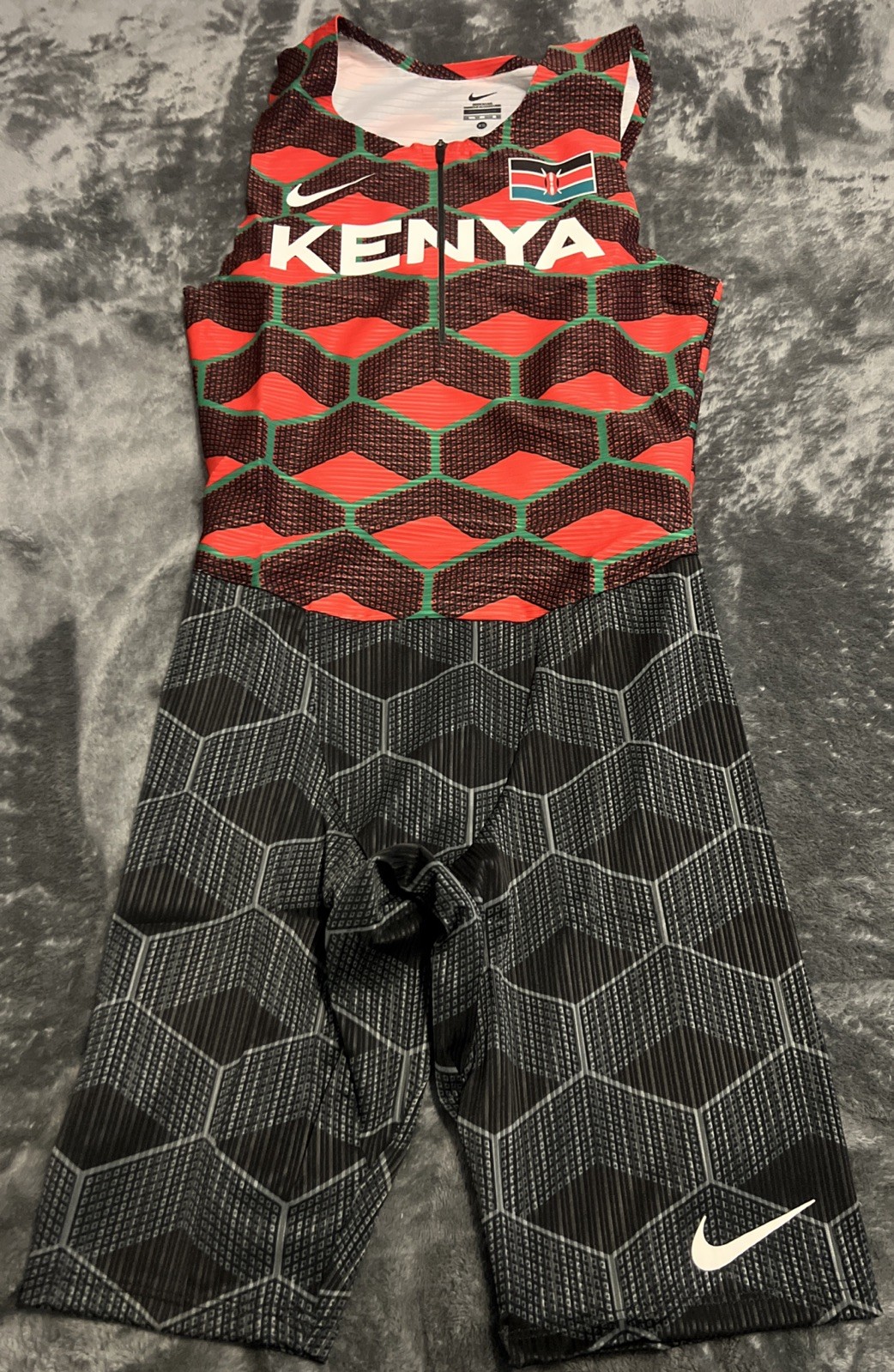 XS Nike Kenya Pro Elite Team Track & Field Speedsuit Men’s CI8900-602