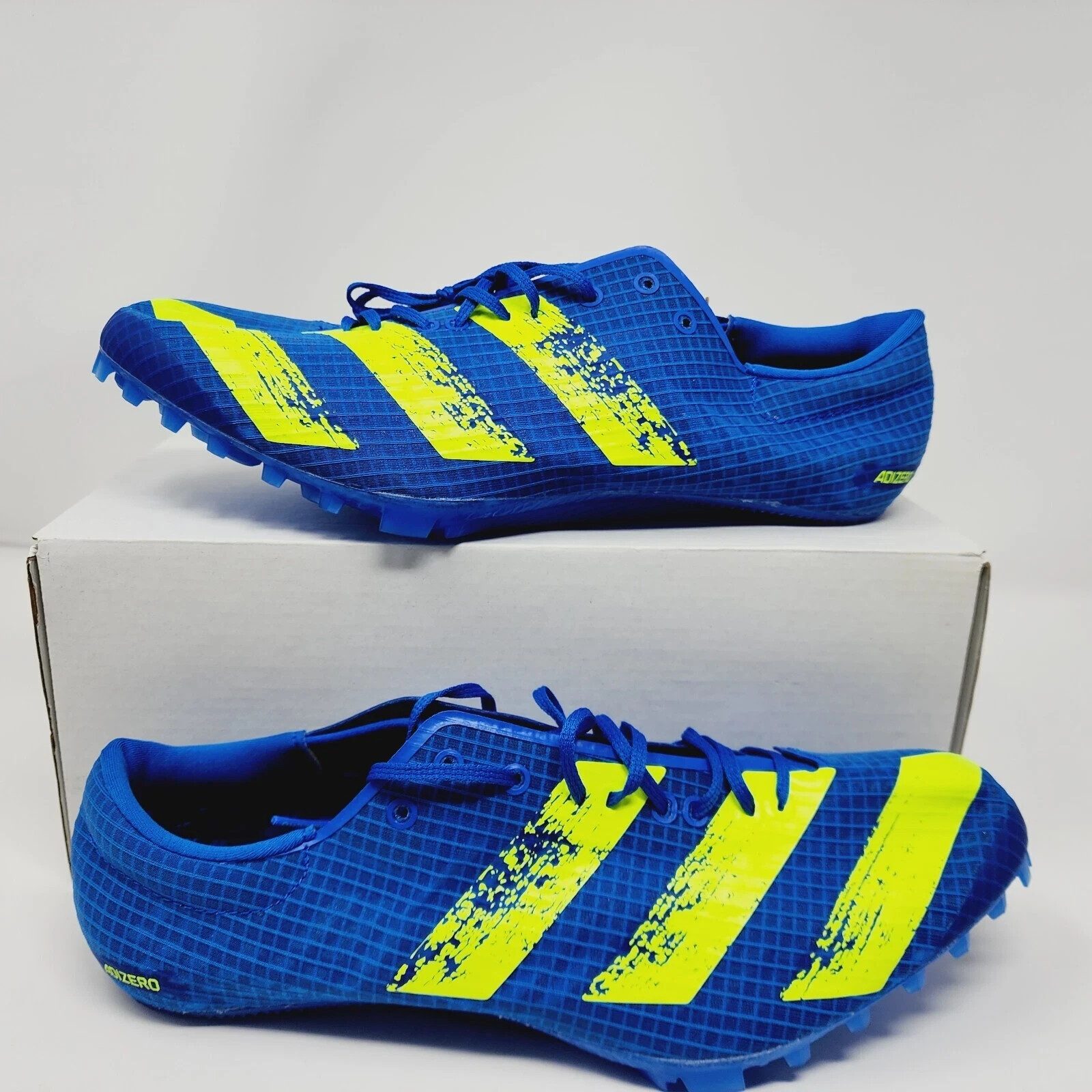 Adidas Adizero Finesse Men’s Size 10.5 Track & Field Spikes Blue Yellow H68746