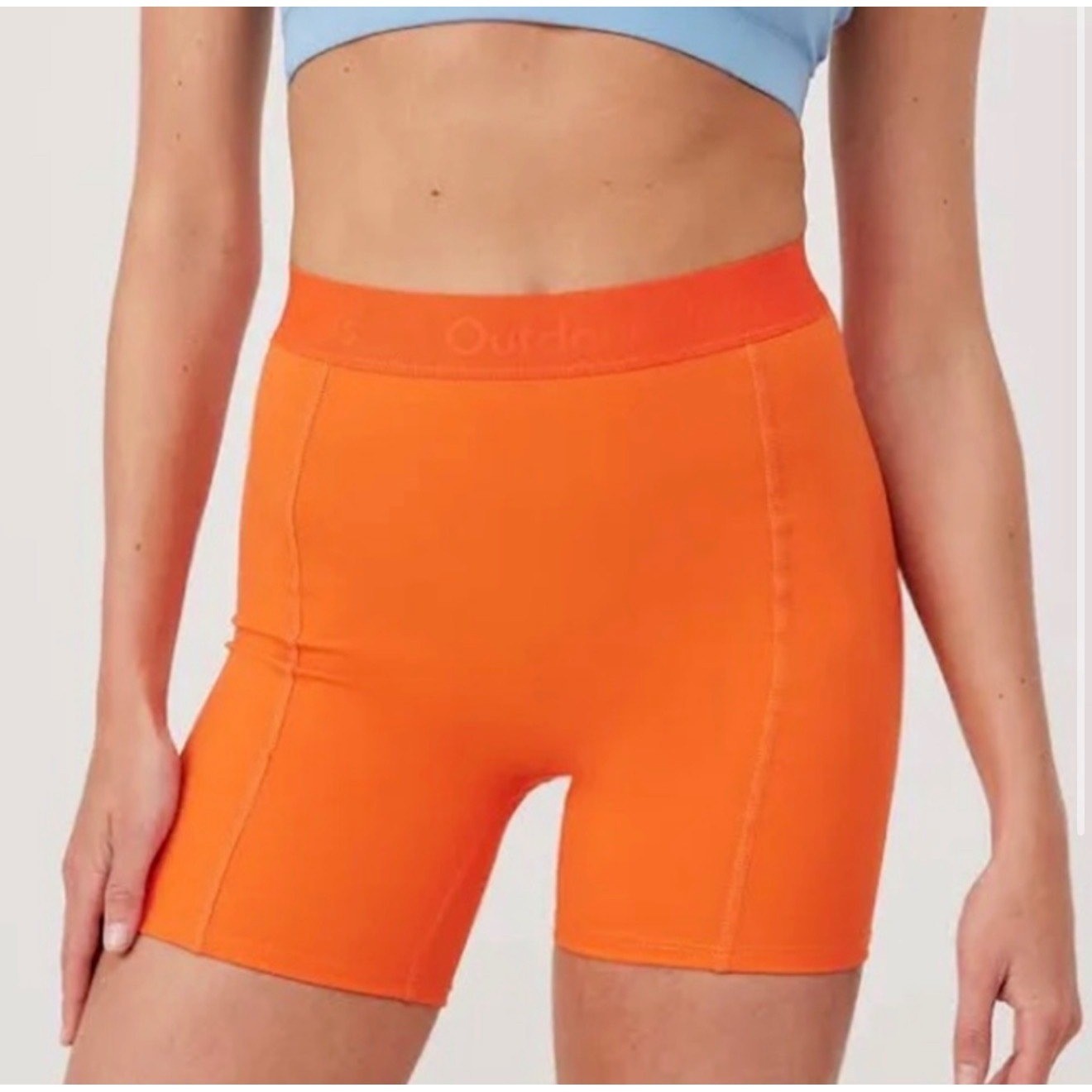 Outdoor Voices SuperForm 5″ Short Sundance Orange Biker Shorts XS NWT W702106