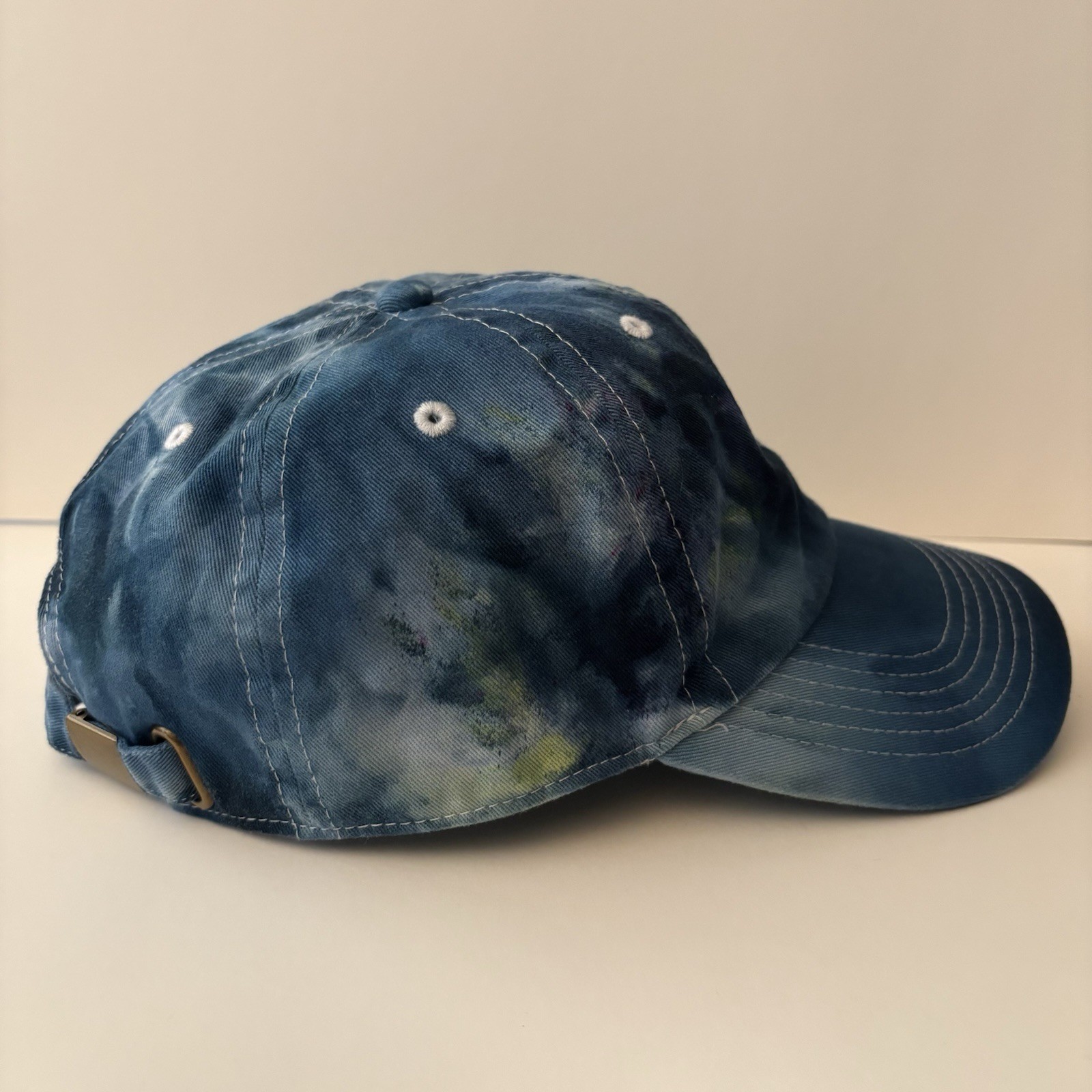 Gelante Blue Tie-Dye Adjustable Baseball Cap One Size Fit All