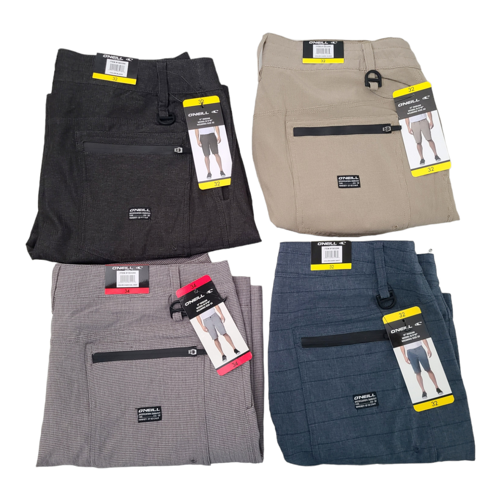 O’Neill Men’s Crossover Hybrid Shorts Variety Colors & Sizes