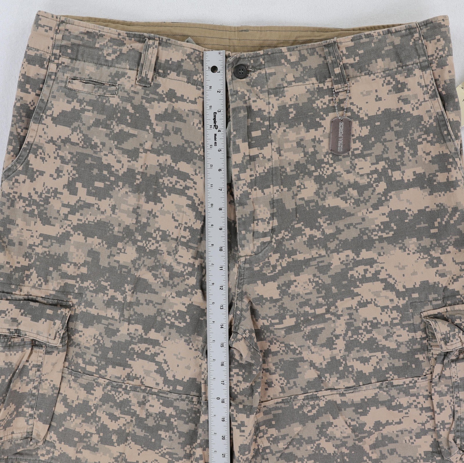 Rothco Infantry Utility Shorts Mens XL Beige Camo Cargo Cotton Army Outdoor NWT