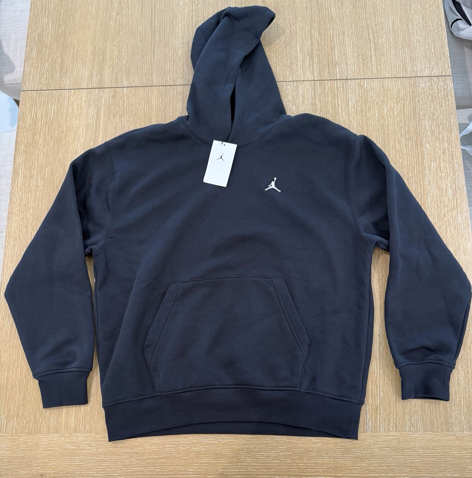 Jordan Brooklyn Fleece Pullover Black White FV7281-010 Hoodie Men’s S-XXL New
