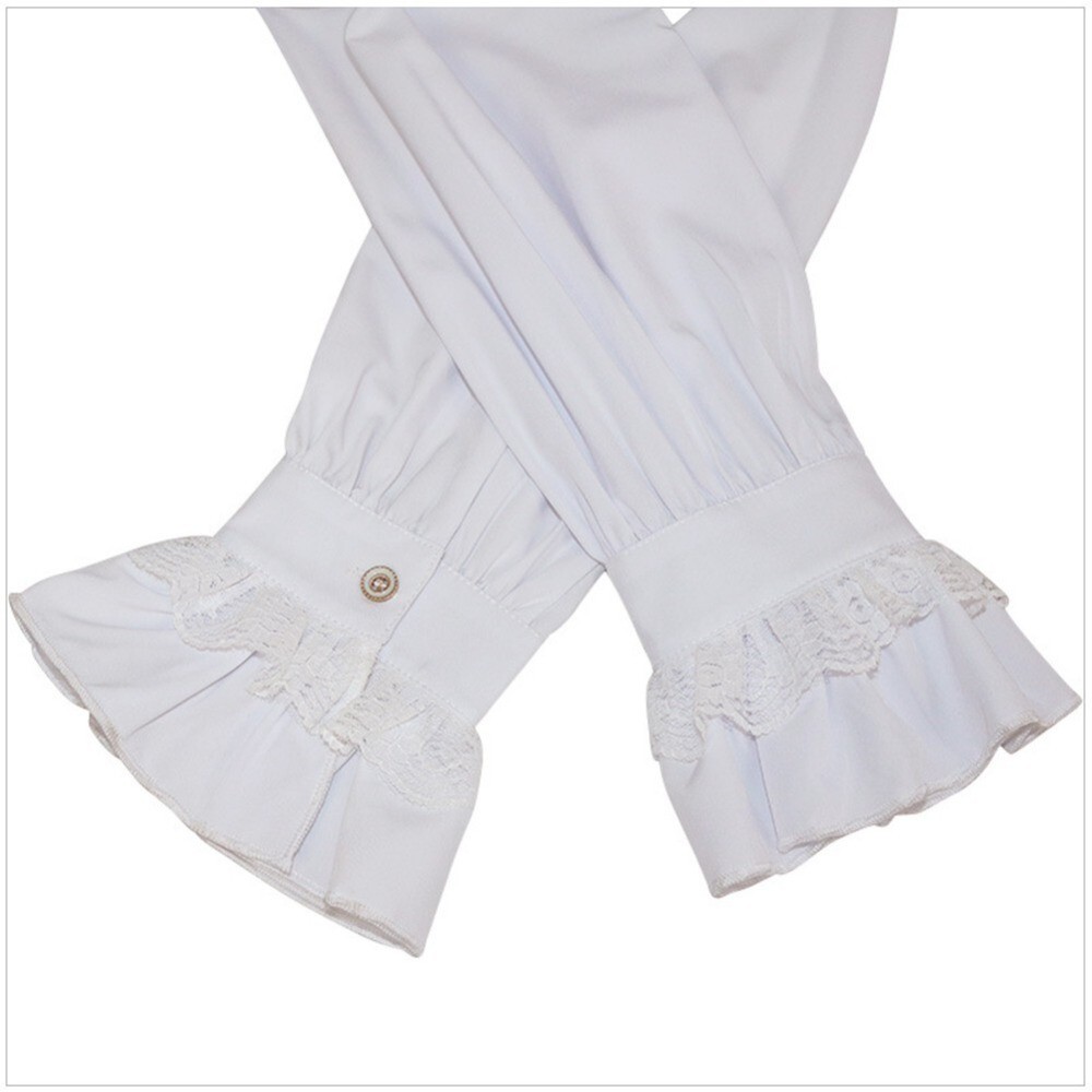 Men Vampire Victorian Renaissance Blouse Tops Gothic Ruffled Medieval Shirt