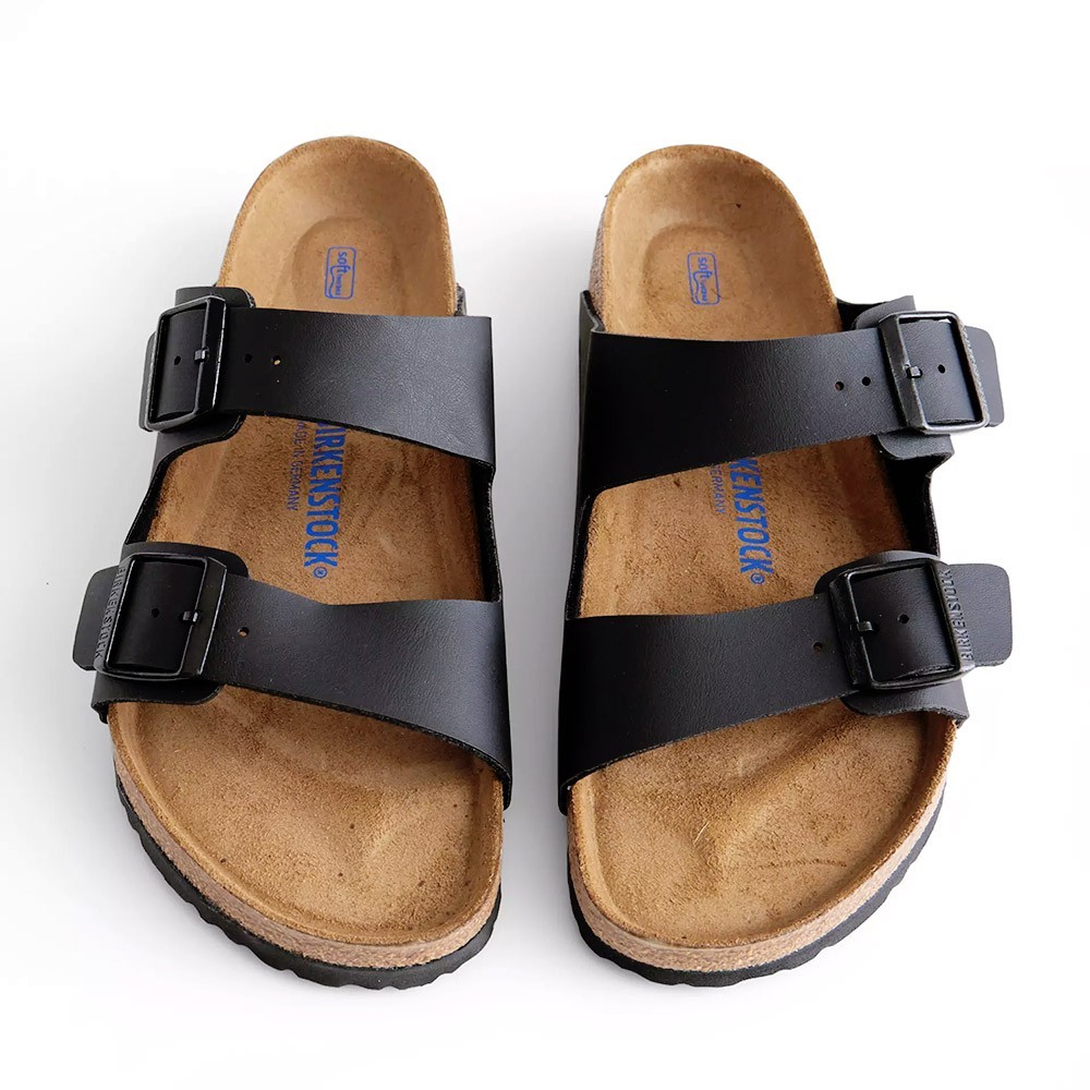 Birkenstock Arizona Sandals Black Birko Flor Men’s Shoes Wide EU 42-45