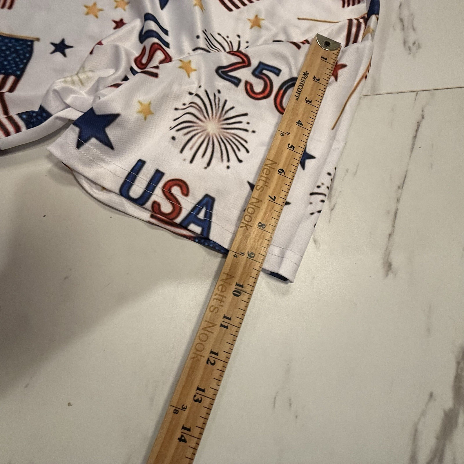 Golf Shirt Mens 3XL Polo Hawaiian Shirt Patriotic USA 250 Years America Casual