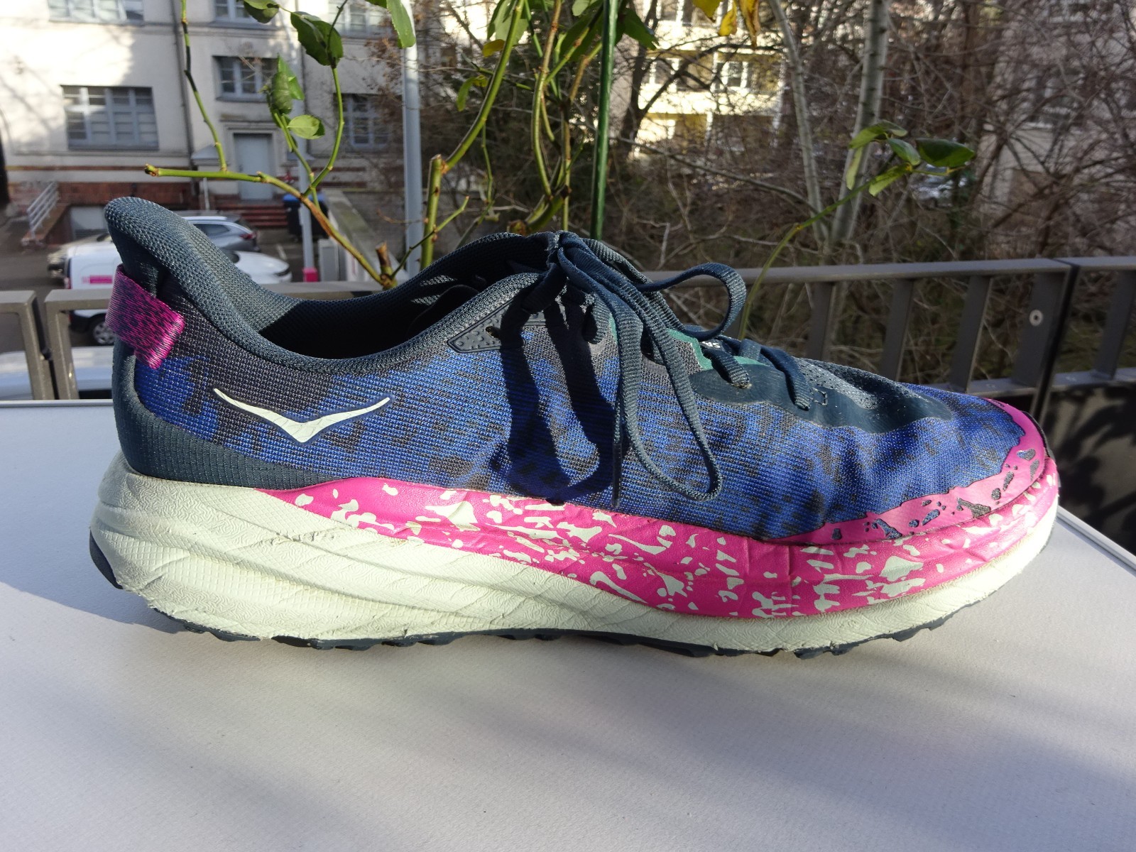 Hoka Speedgoat 6 running shoes XL extra light trainers size 46 2/3 (UK11.5EE) WIDE TOP