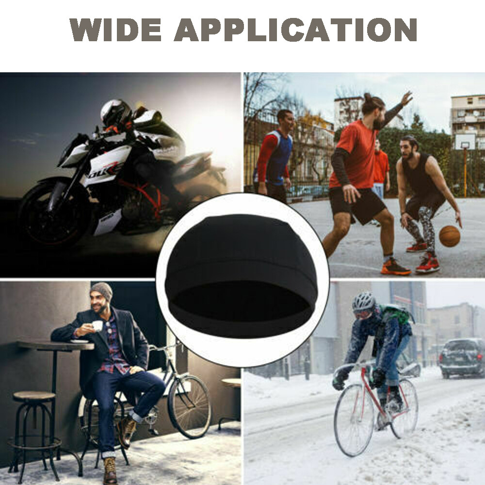 3Pcs Moisture Sweat Wicking Skull Cap Cycling Head Wrap Helmet Liner Beanie Hat