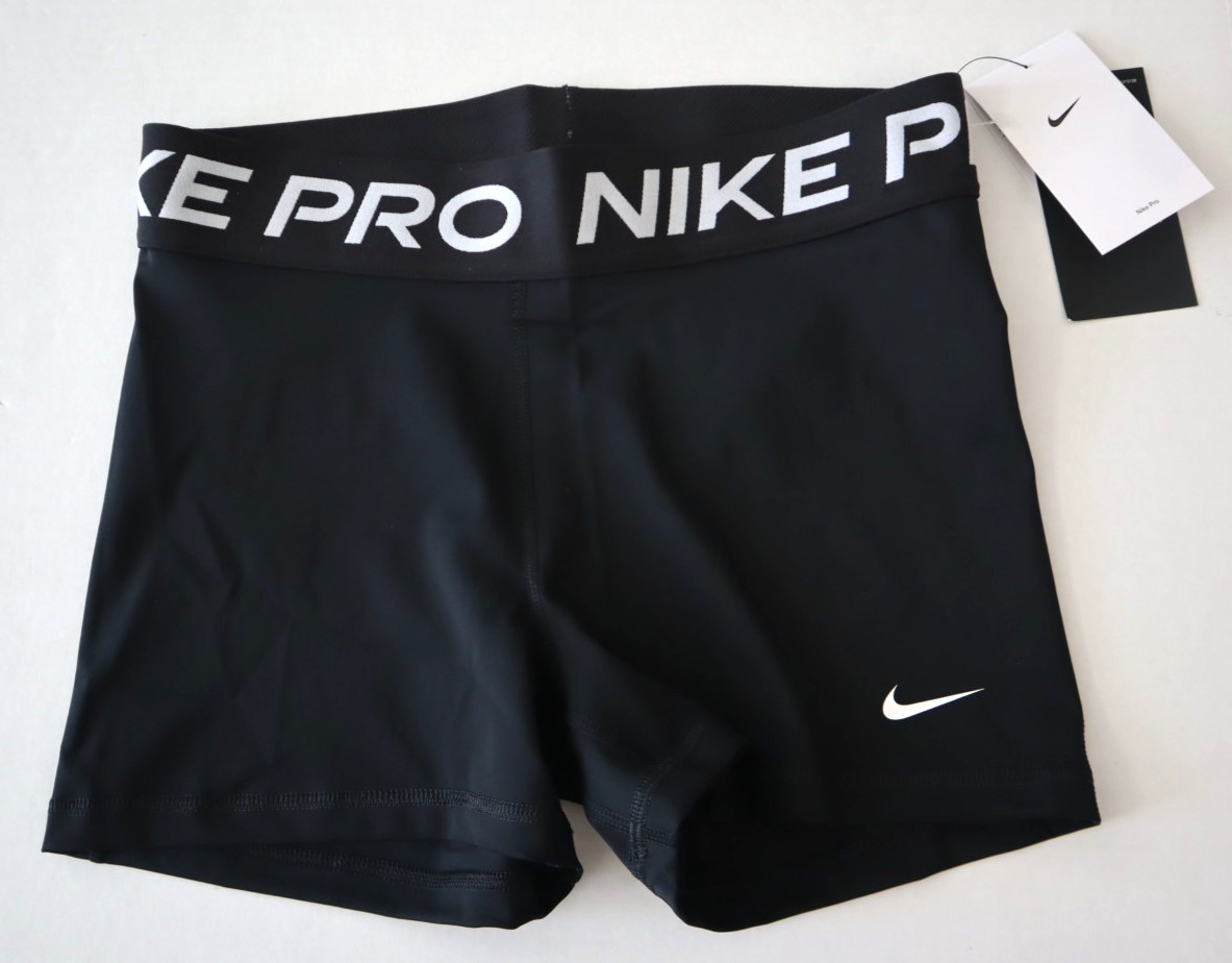 Nike Pro CZ9857-010 Women’s Sz S Black Dri-FIT 3″ Compression Ball Shorts