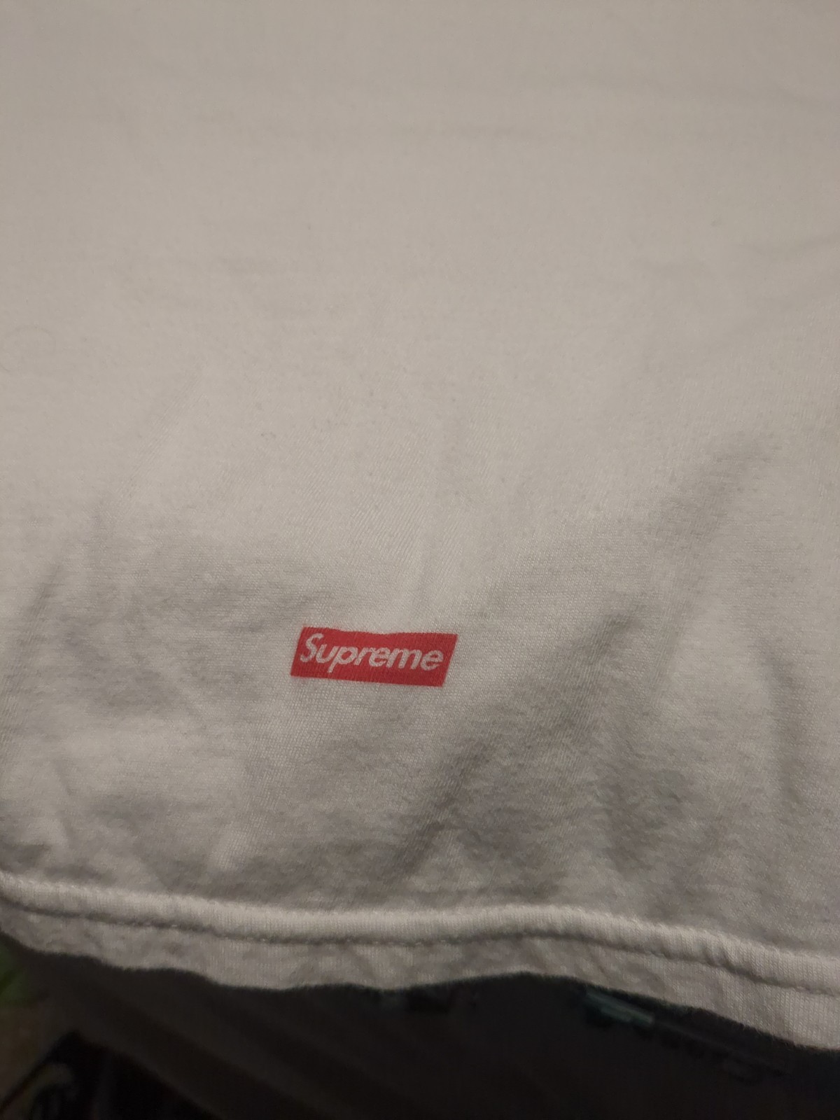 Supreme x Hanes Tagless Tee White T-Shirt Size S