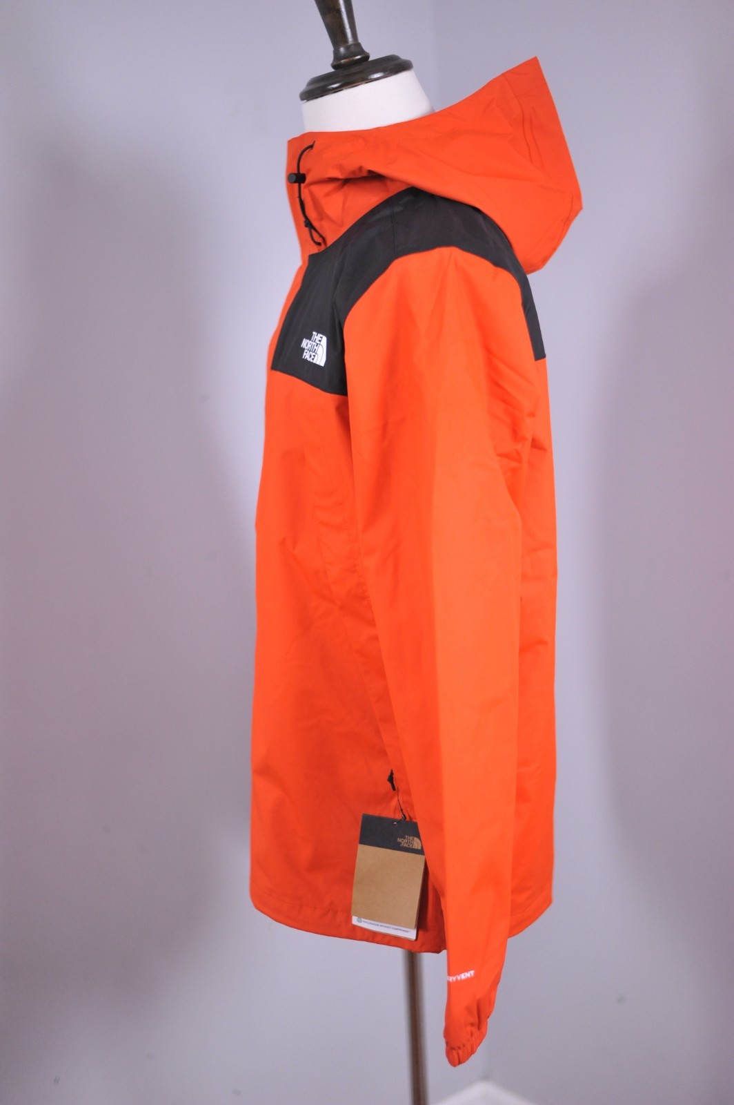 NWT The North Face Antora Rain Jacket Lava Red (Orange) Black Men’s XL