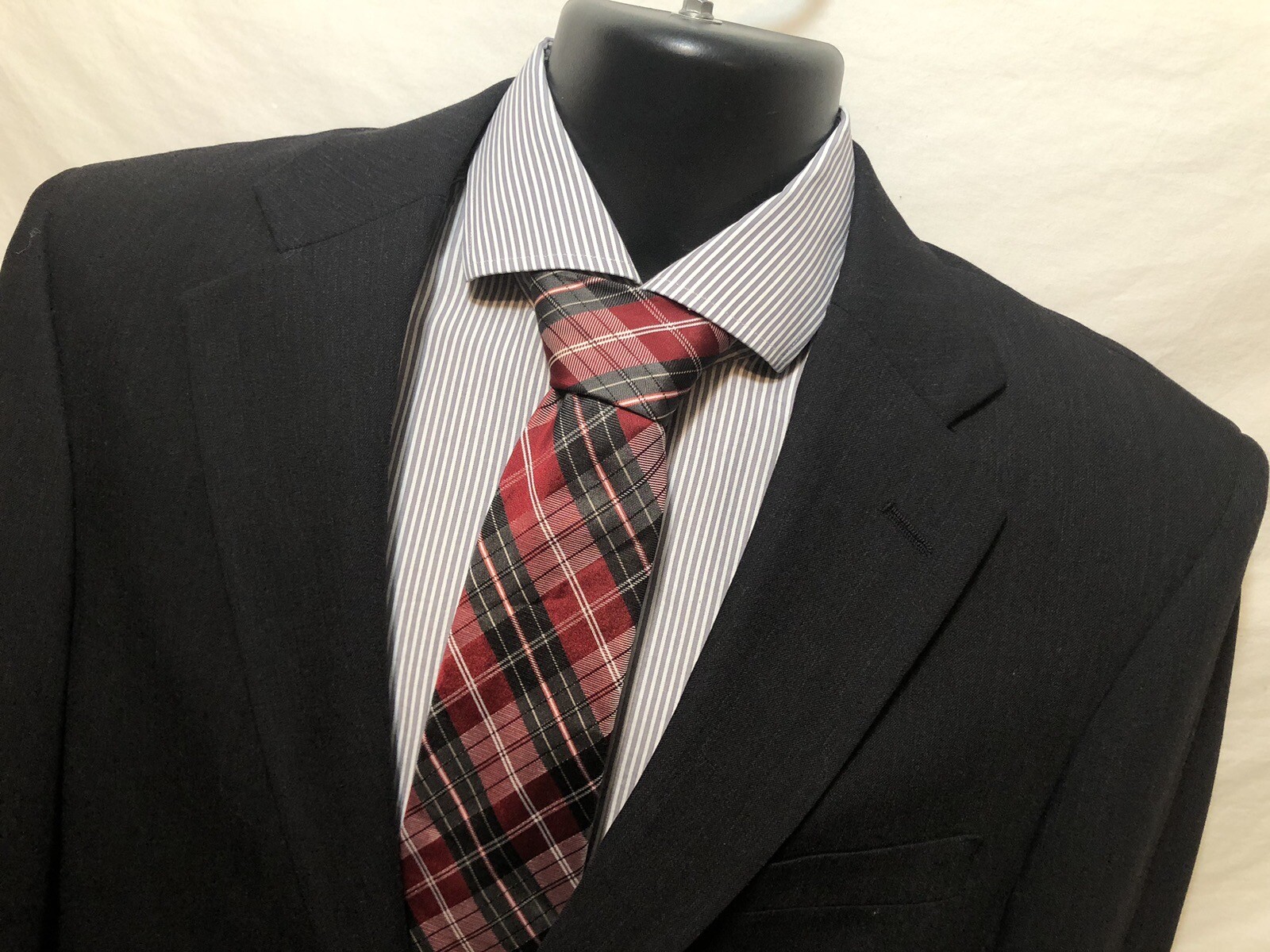 Pronto Uomo Black Solid Men’s 39R Blazer Suit Jacket 2 BTN